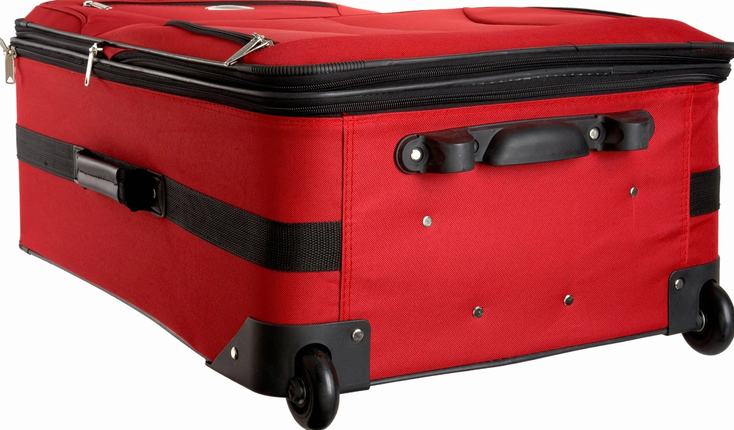 Rockland, Set di valigie Journey, morbide, verticali, Rosso, 4-Piece Set (14/19/24/28)