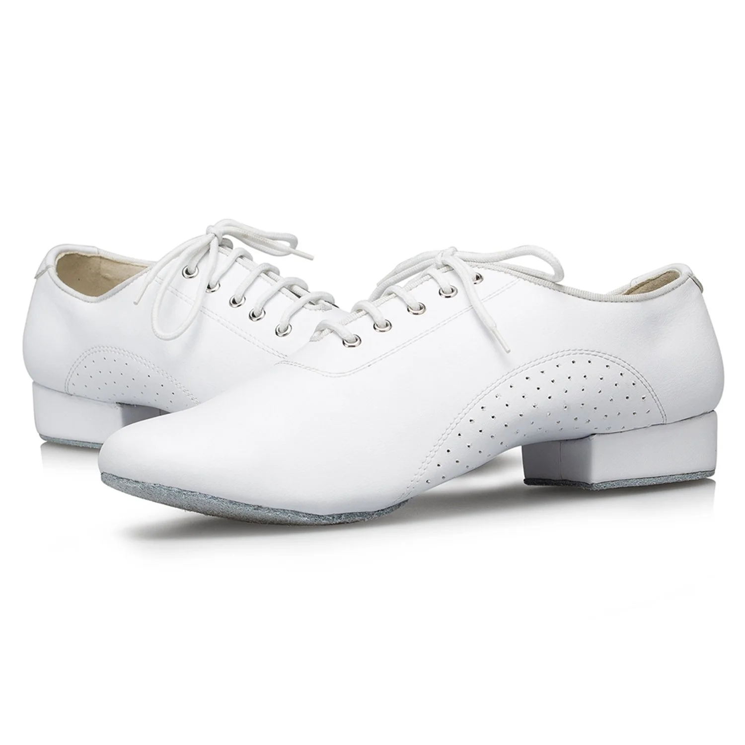 Latin Salsa Uomo Classic 1 inch Standard Tacco Pelle Sala Tango Scarpe da Ballo L173