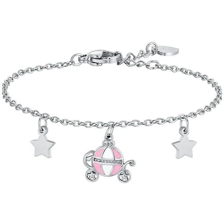 Luca Barra Bracciale da Bambina Acciaio con Carrozza. La referenza è JB228.