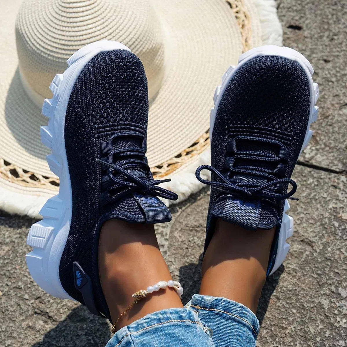 Scarpe Antinfortunistiche da Donna Senza Lacci, Leggere, Sportive, con Punta in Acciaio, Comode, Cuscino d'Aria, Traspiranti, Lavoro, Corsa, Running Shoes