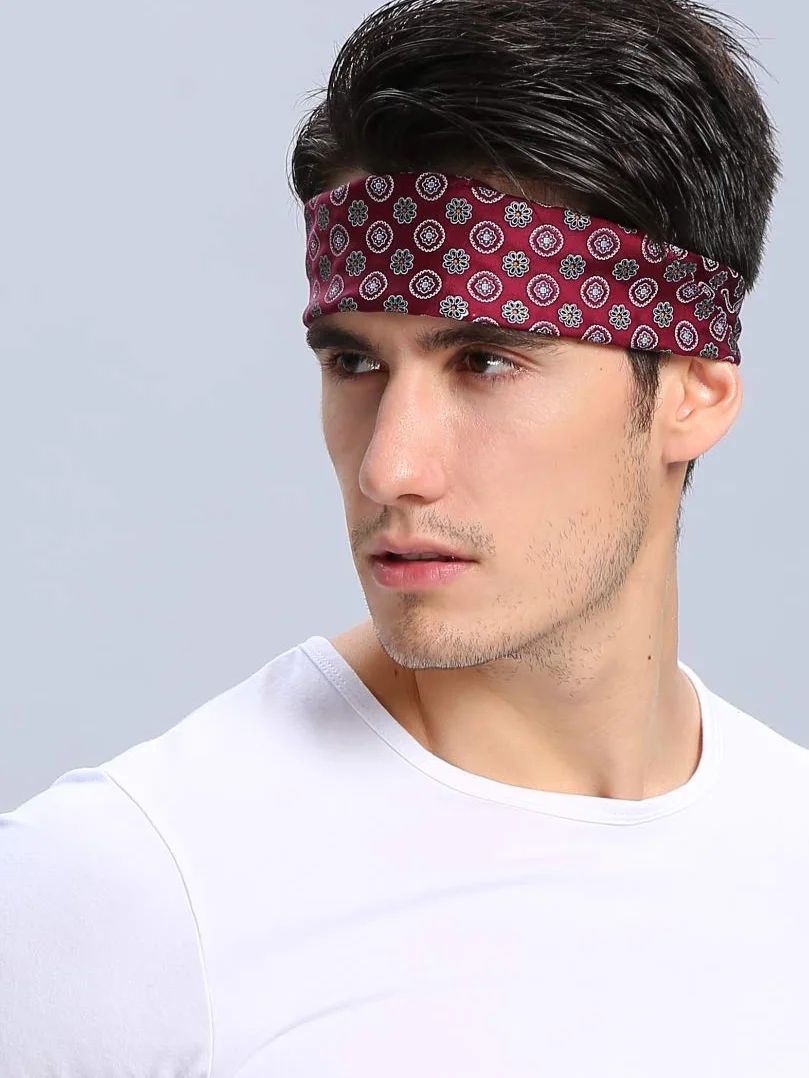 Uomo Fazzoletto Da Collo In Seta Foulard Piccolo Bandana Quadrato Estiva