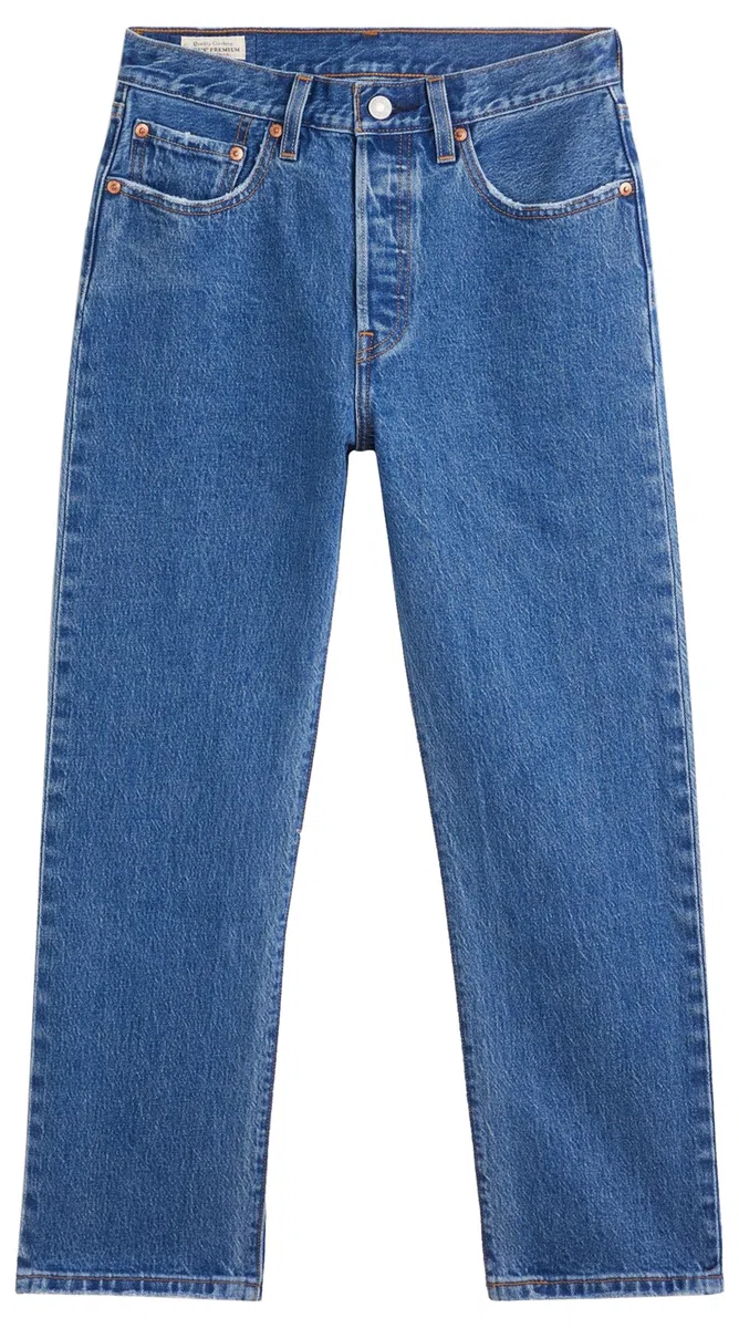 Levi's Jeans da Donna 501 Crop High Rise, Straight Fit