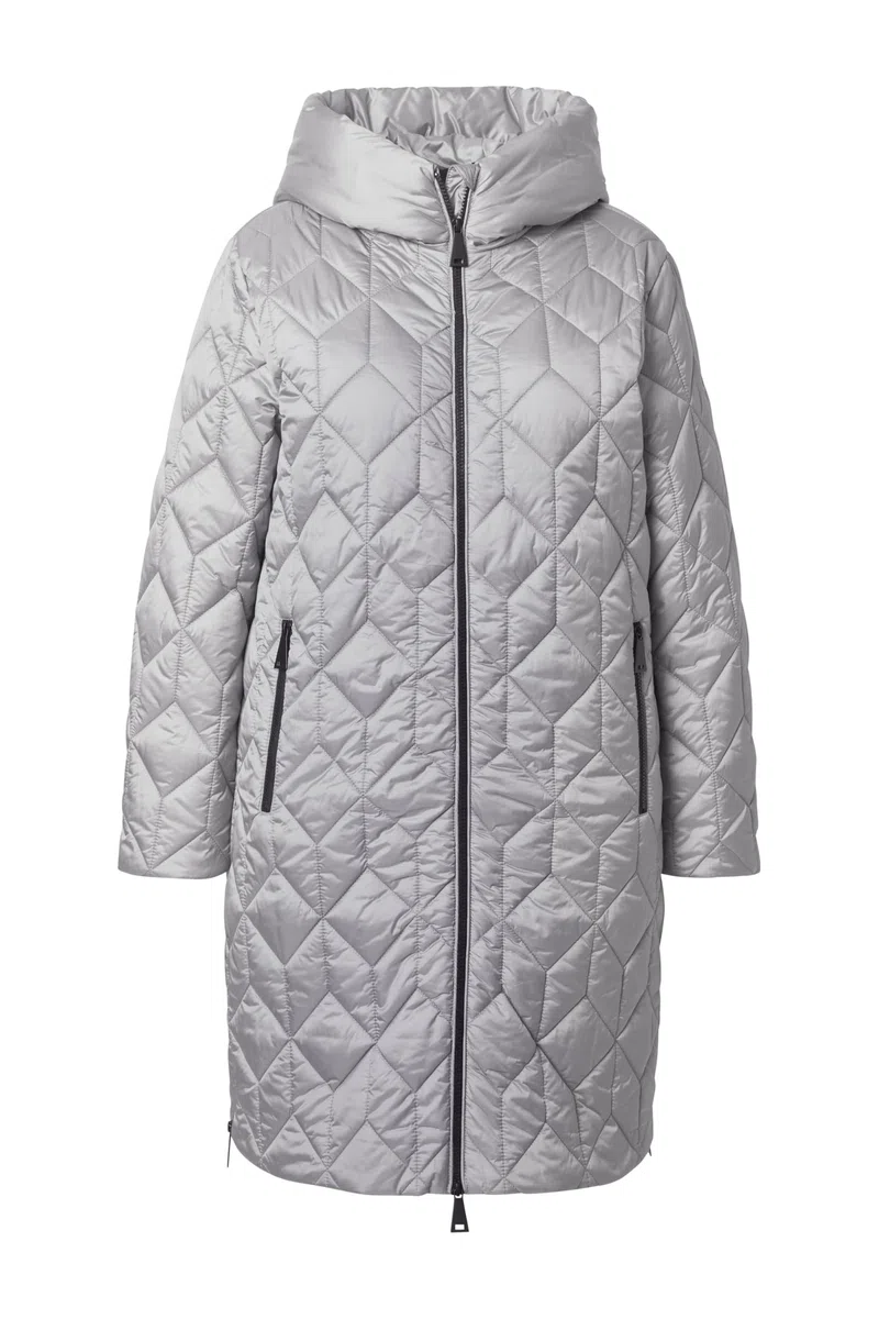 Ulla Popken Cappotto Trapuntato, Funzionale e Idrorepellente HYPRAR con Cappuccio 841363