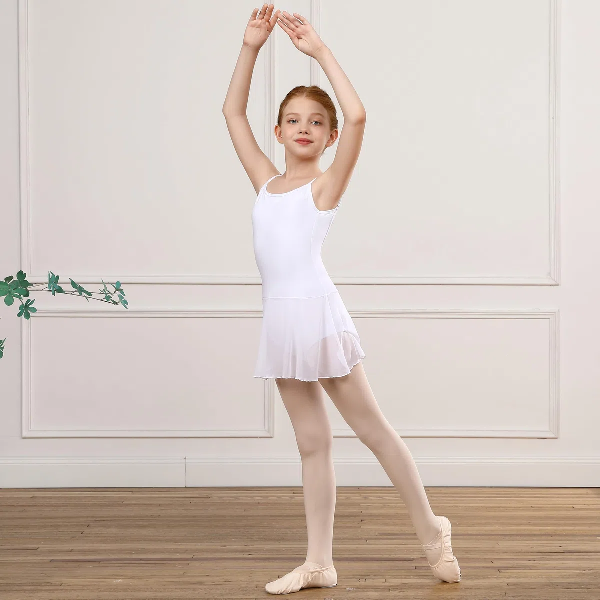Set Danza Completo Bambini/Bambine - tutù e Body Professionale per Scuola di Ballo con Tessuto Elasticizzato