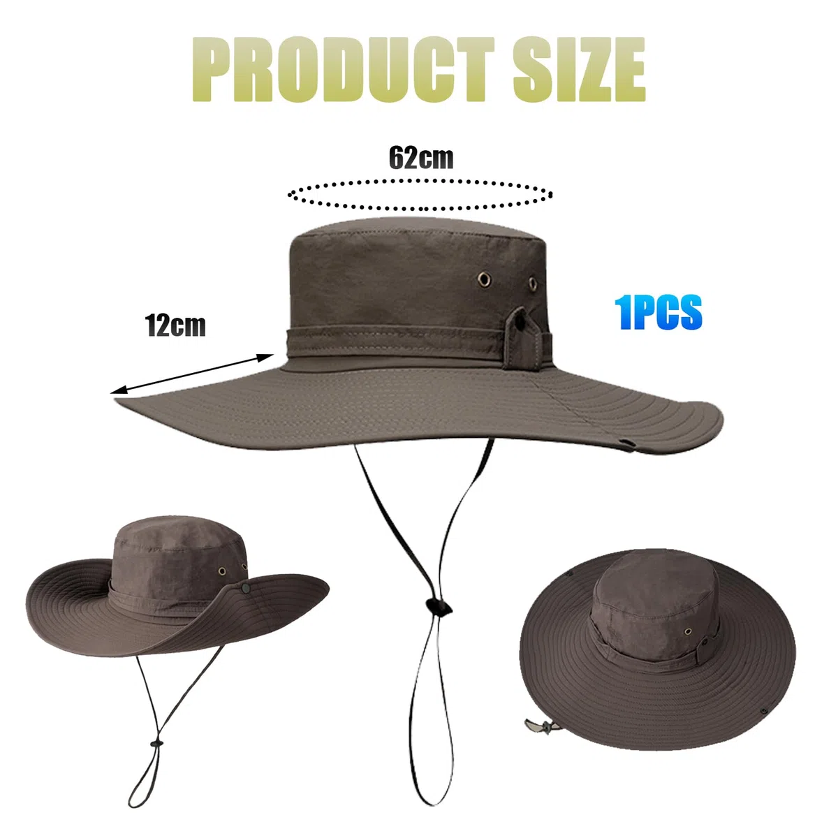 TYXHXTF Bucket Hat, Cappello Pescatore Uomo Donna, Cappello Safari, Tesa Larga Bucket Hat, Anti-UV Pieghevole Cappello da Sole, Traspirante Impermeabile, per Safari Esterno Escursionismo