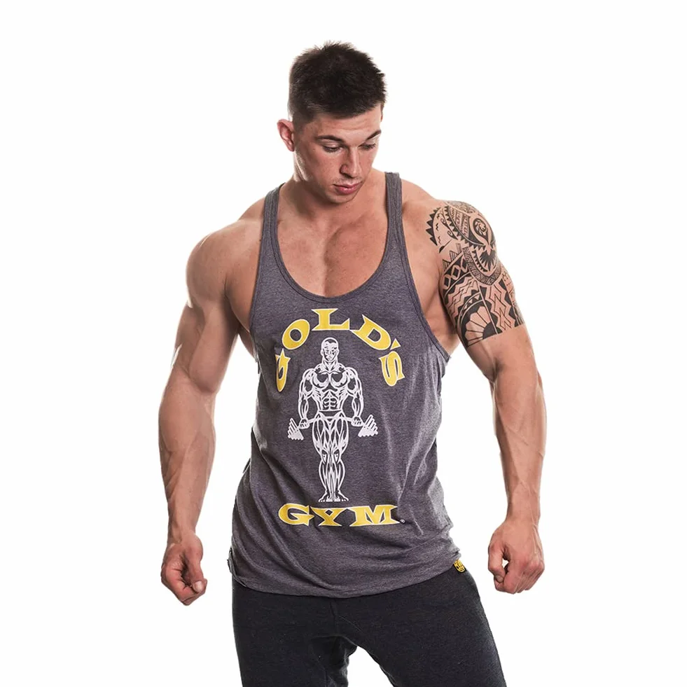 Gold's Gym Fitness Canotta Allenamento Muscolare Premium Joe Stringer Vest Vest Uomo (Pacco da 1)
