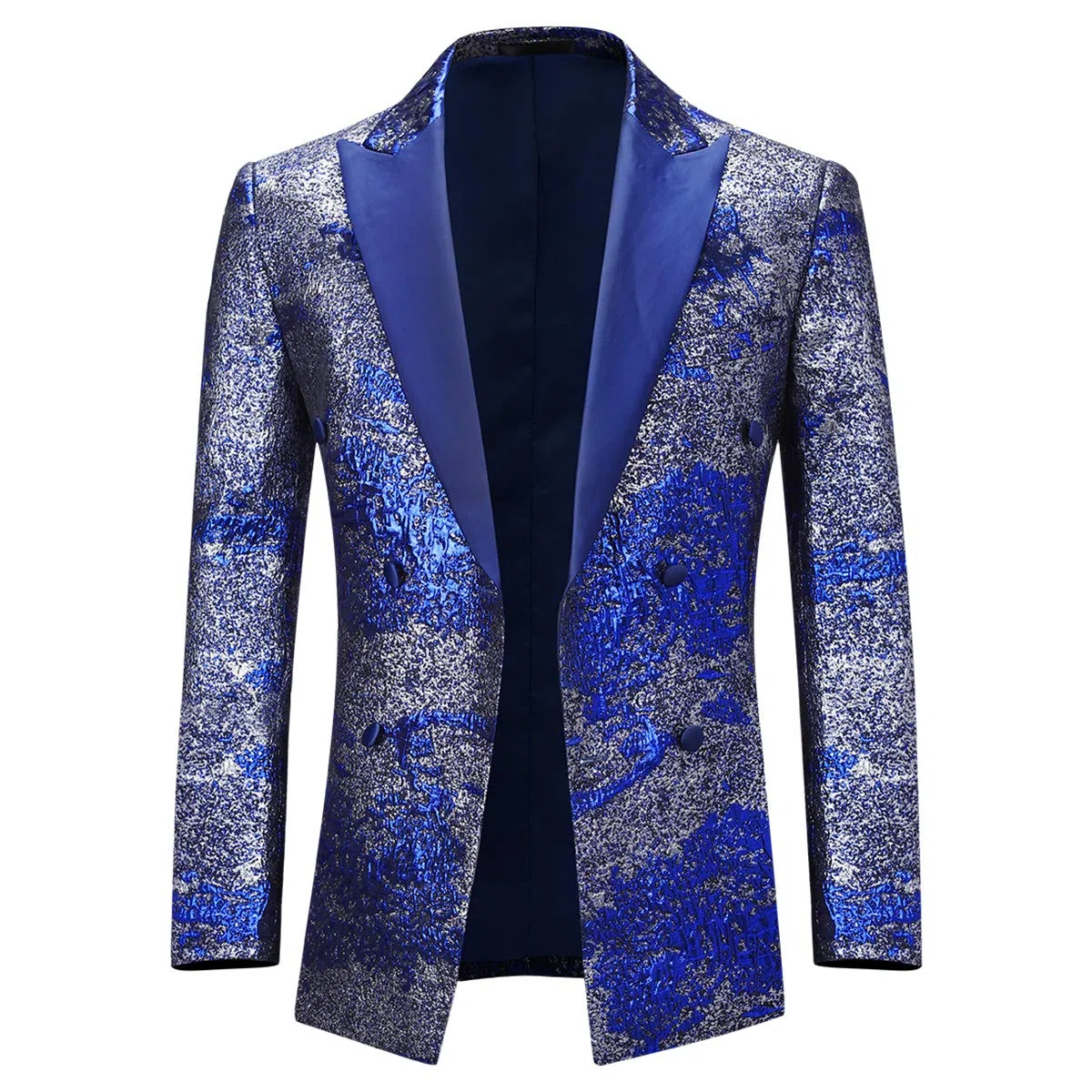 Sliktaa Abiti da Uomo 2 Pezzi Luxury Shiny Paillettes Wedding Risvolto Risvolto Oro Argento Tuxedo Giacca e Pantaloni