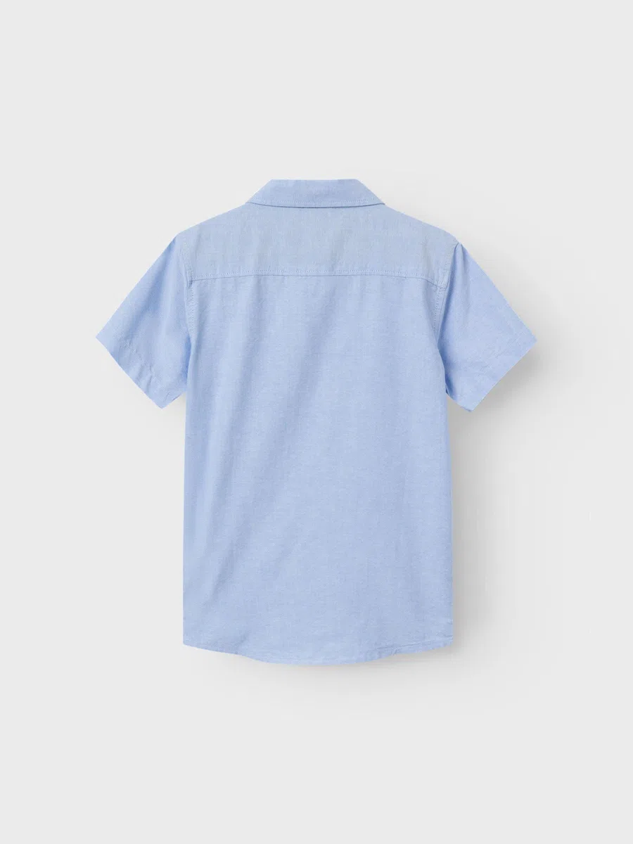 Name It Nkmnewsa SS Shirt Noos Camicia, Campanula, 116 cm Bambini e Ragazzi