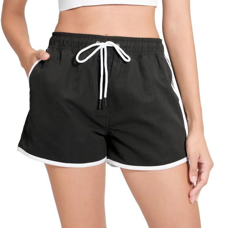 riemot Pantaloncini Costumi da Bagno Donna Asciugatura Rapida Pantaloni Corti Spiaggia Estivi Sportivi Shorts con Tasche Perfetti Pantaloncino Piscina per Mare Corse Palestra‌