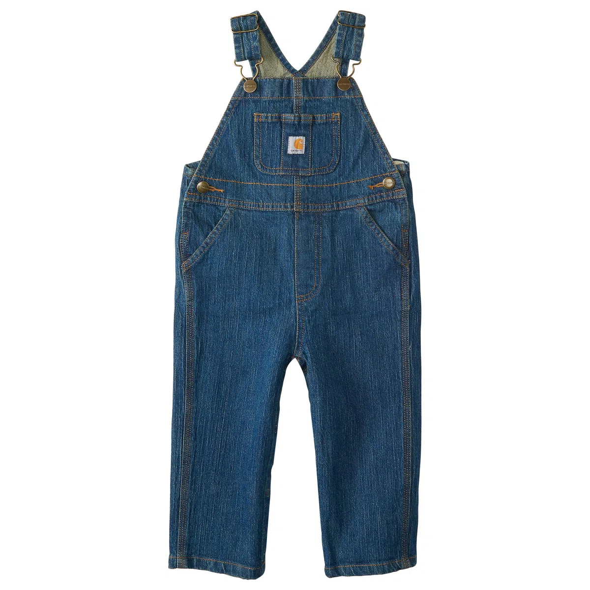 Carhartt Kid's CM8665 Washed Denim Bib Overall - Boys