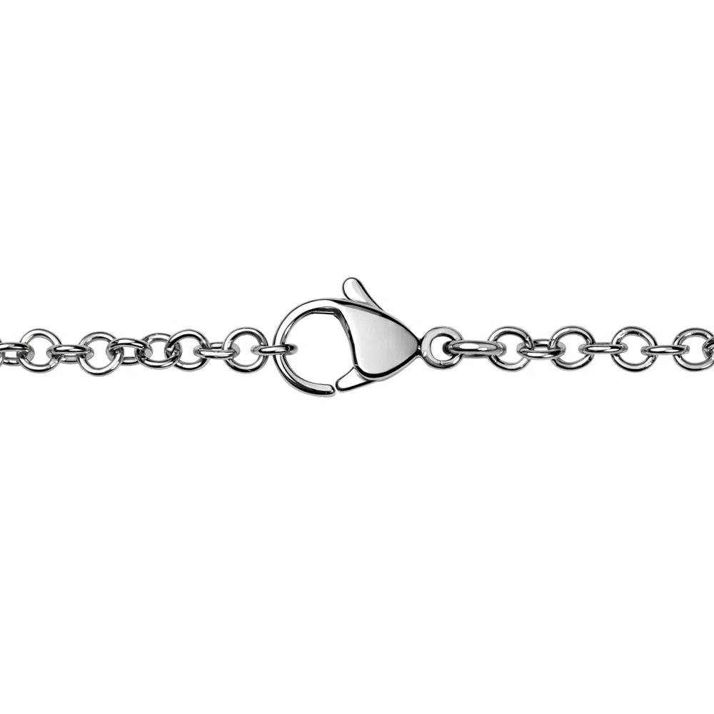Quiges da Donna in Acciaio e Coin Ciondolo Set 33 mm con 90 cm Collana e Coin (Colori Assortiti)