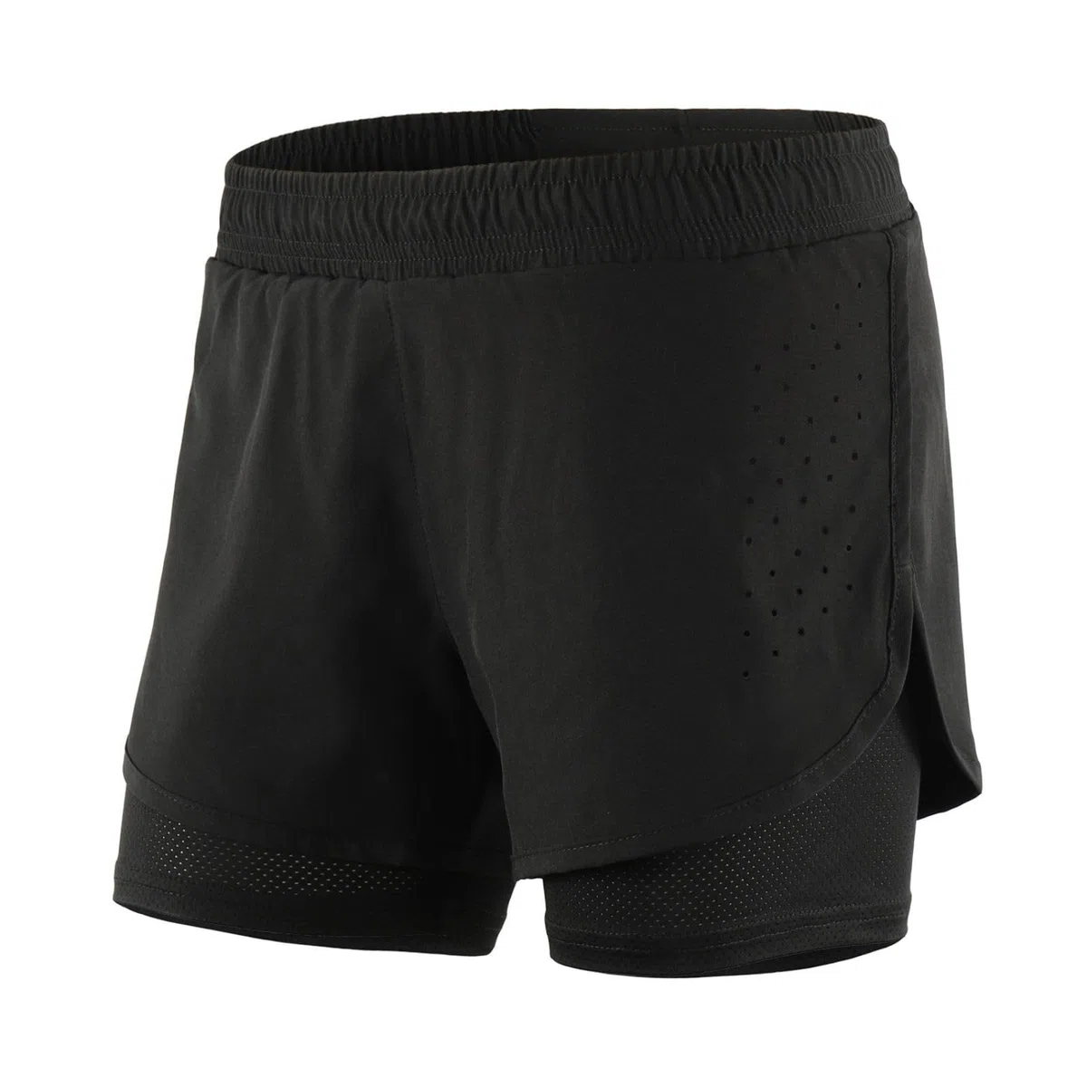 Mesing Pantaloncini Sportivi Running Donna 2 in 1 Estate Pantaloni Corti Palestra Corsa Lacci Traspirante Allenamento Sport Shorts