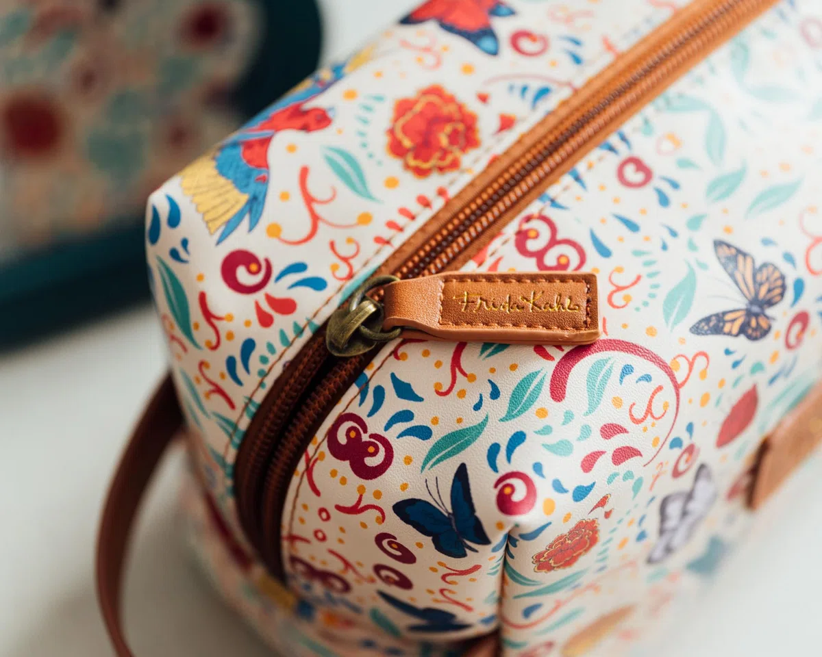 Grupo Erik Beauty Case da Viaggio Frida Kahlo - Beauty Case Donna da Viaggio Impermeabile con Cerniera e Manico | Organizer Trucchi Portatile, Regalo Donna (20 x 14,5 x 10 cm)