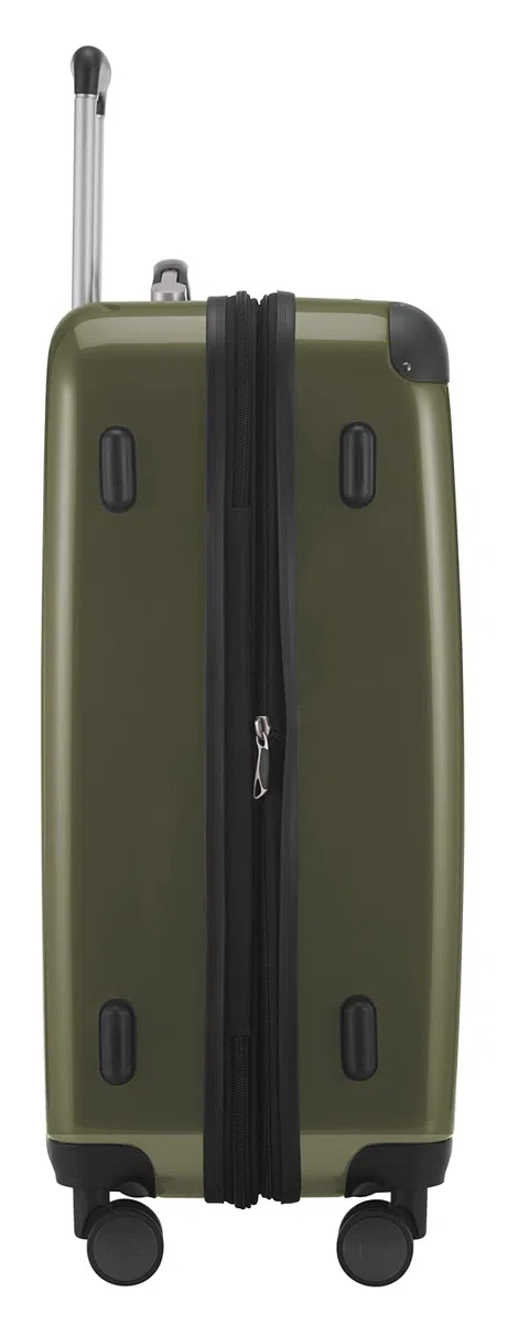 Hauptstadtkoffer - ALEX - Valigia rigida, Trolley espandibile, Bagaglio con 4 ruote doppie, 65 cm, 74 litri, Avocado