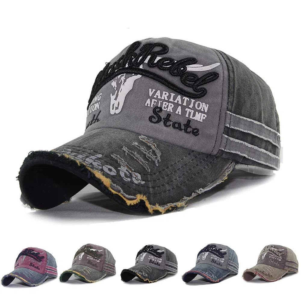 CheChury Cappello Uomo Cappellino Estivo Ricamato Unisex Baseball Tappo Cotone Moto Tappo Bordo Hip-Hop del Berretto da Baseball Regolabile Cappello
