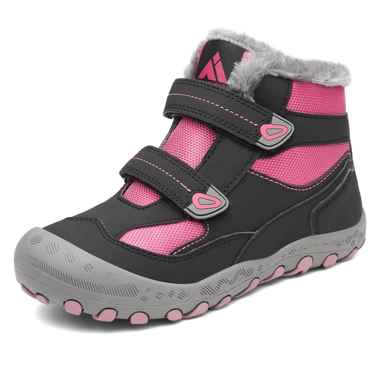Mishansha Scarpe Invernali Bambini Antiscivolo Stivaletti Neve Bambina Caldo da Trekking Bambino 24-38 EU