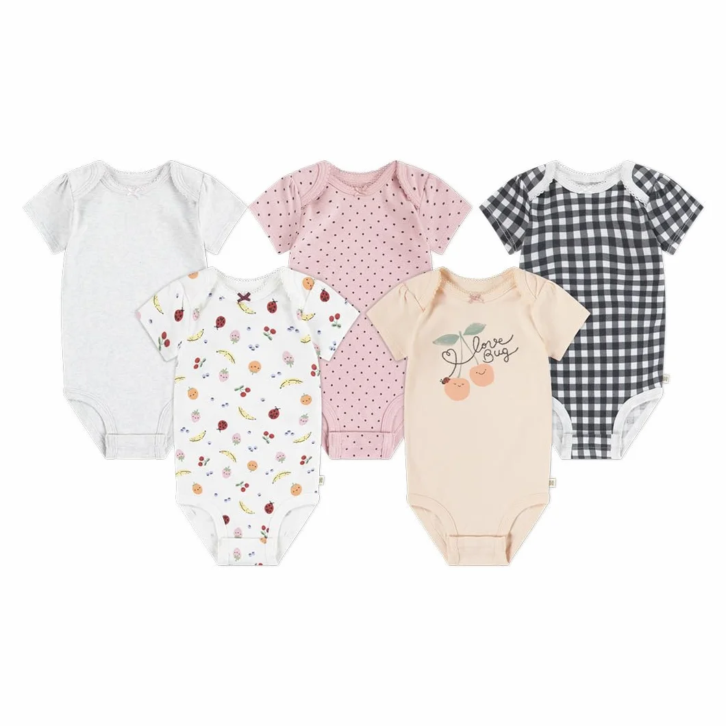 Huggies 5-pack Elevated Bodysuit Undershirt Bimba 0-24 (Pacco da 5)