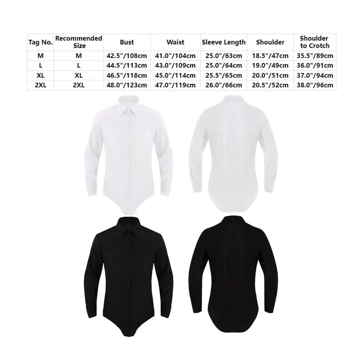 Uomo Maglia da Ballo Latino Camicia da Ballo a Maniche Lunghe da Uomo, con Colletto rovesciato, abbottonata, Body da Ballo Latino Moderno, Maglietta, Top, Costumi da Ballo