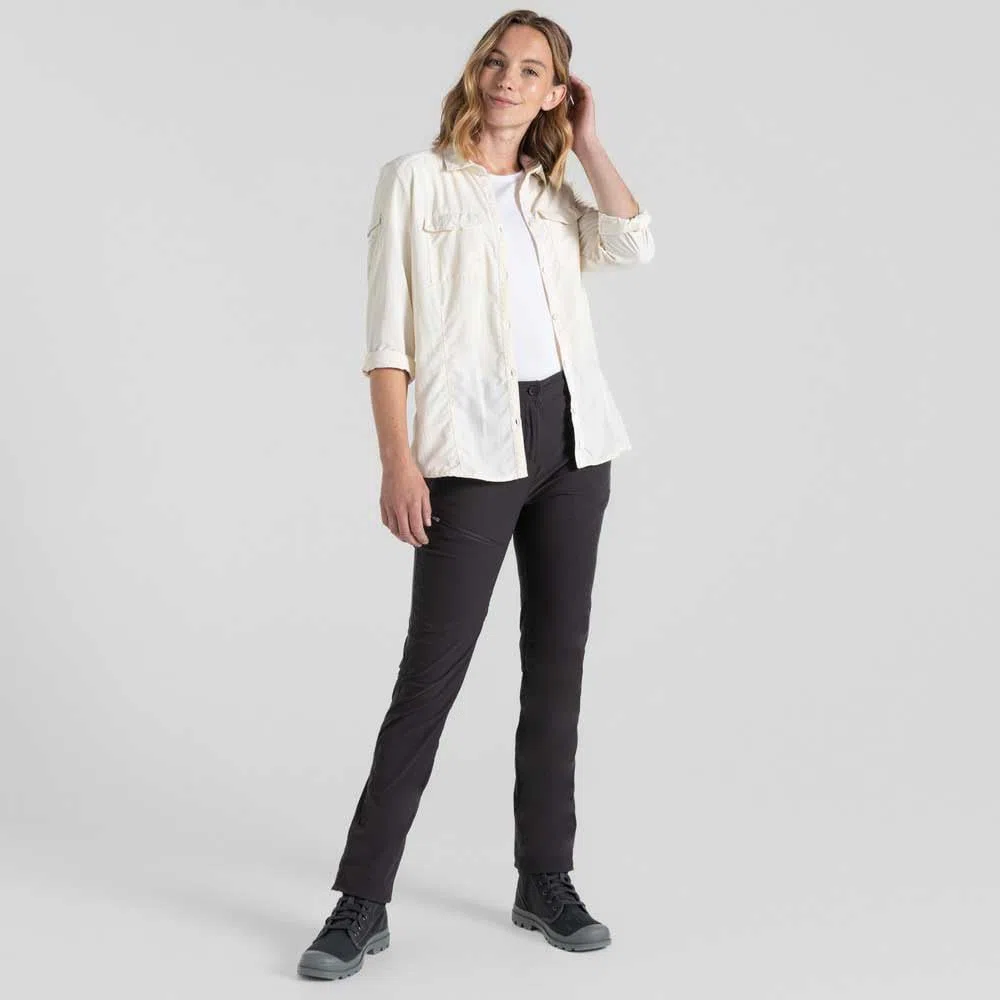 Craghoppers NosiLife Adventure Camicia da donna a maniche lunghe, resistente agli insetti