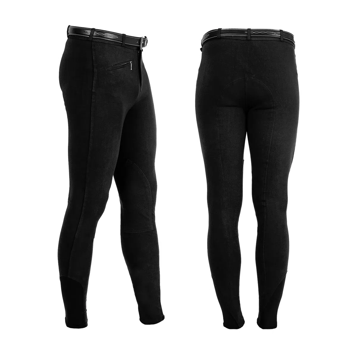 Pantaloni da Uomo Modello URANO in Cotone Elasticizzato (Nero, 40)