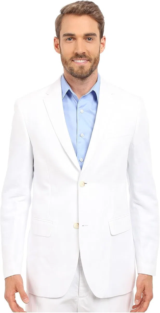 Perry Ellis Linen Suit Jacket Giacca Uomo