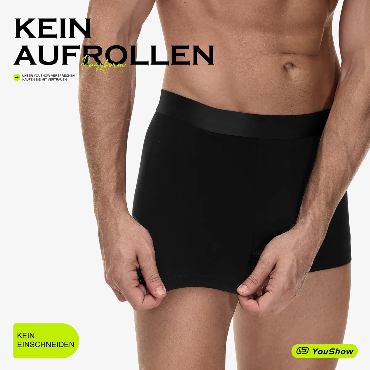 YouShow Boxer Uomo Cotone, Confezione da 6/12 Pezzi, Mutande Uomo Intimo, Elasticizzato, Confortevoli, privi di Etichette Che graffiano