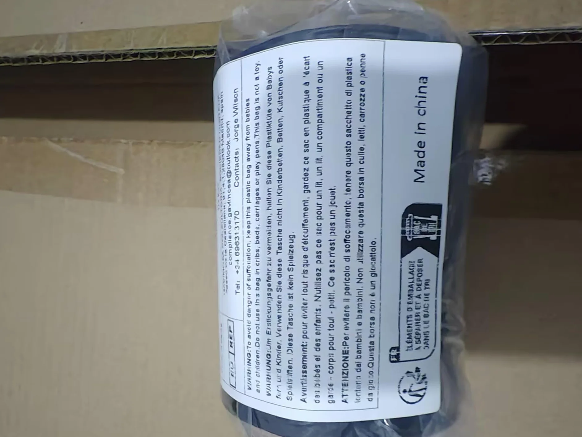 Cassa per Cravatta a Forma di Cilindro per Cilindro in Pelle PU per Uomo -3,1 "x4,3 Blu