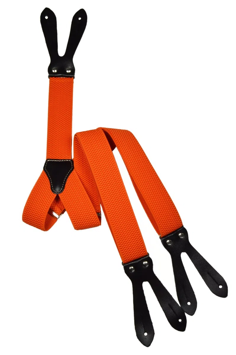 Bretelle Eleganti a Forma di Y, Elastiche con Asole per Bottoni, 3,5 cm