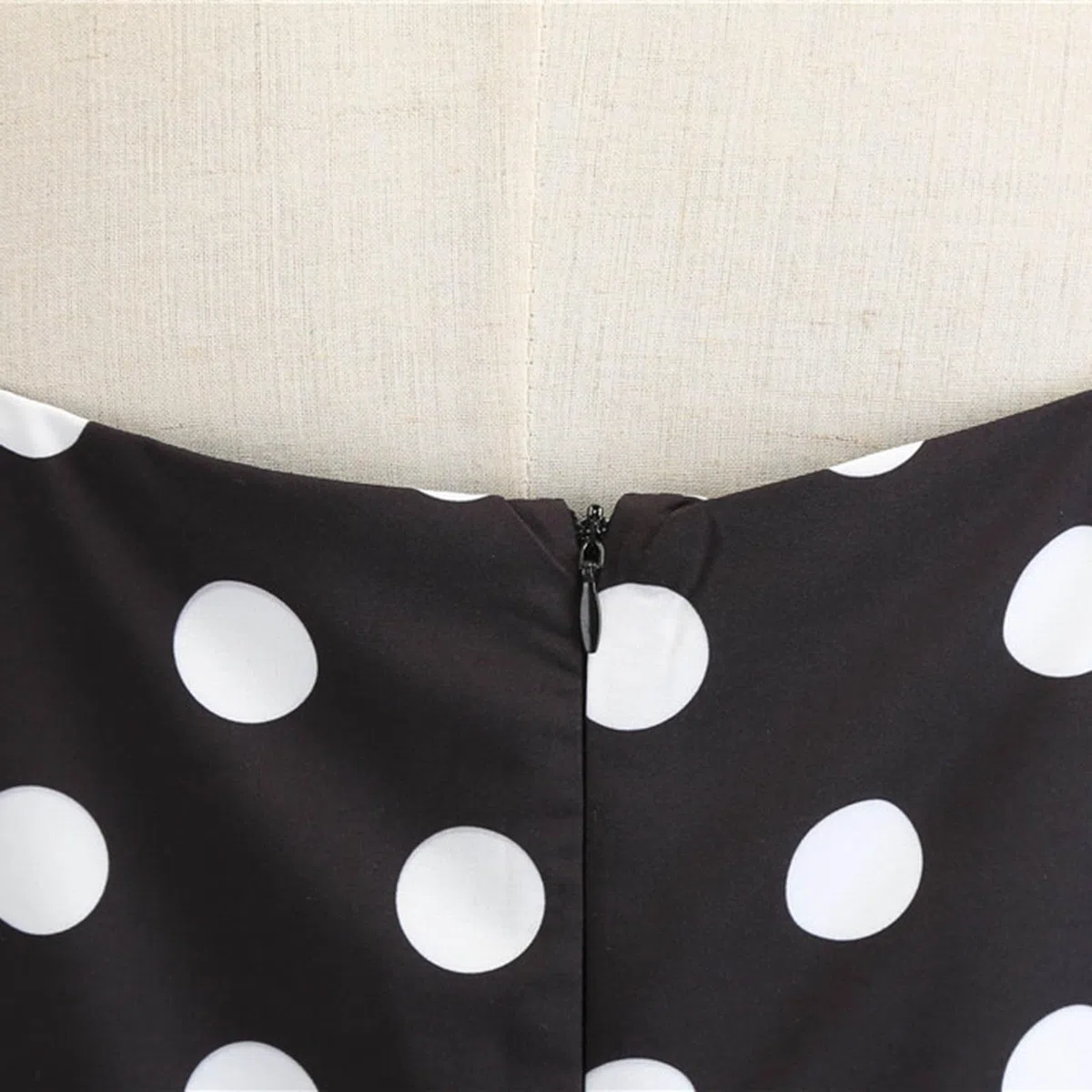 Rockabilly, Abito da Donna Vintage Anni '50, Senza Maniche, A Pois, Stile Coctail, alla Moda degli Anni '60, con Spalline Sottili, Tunica, per Feste, Balli, Costumi di Carnevale Bello