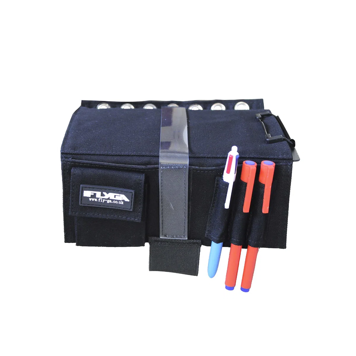 FlyGA Aviation Pilot Kneeboard – Design in tessuto resistente – Adatto per documenti A5, include spazio di archiviazione