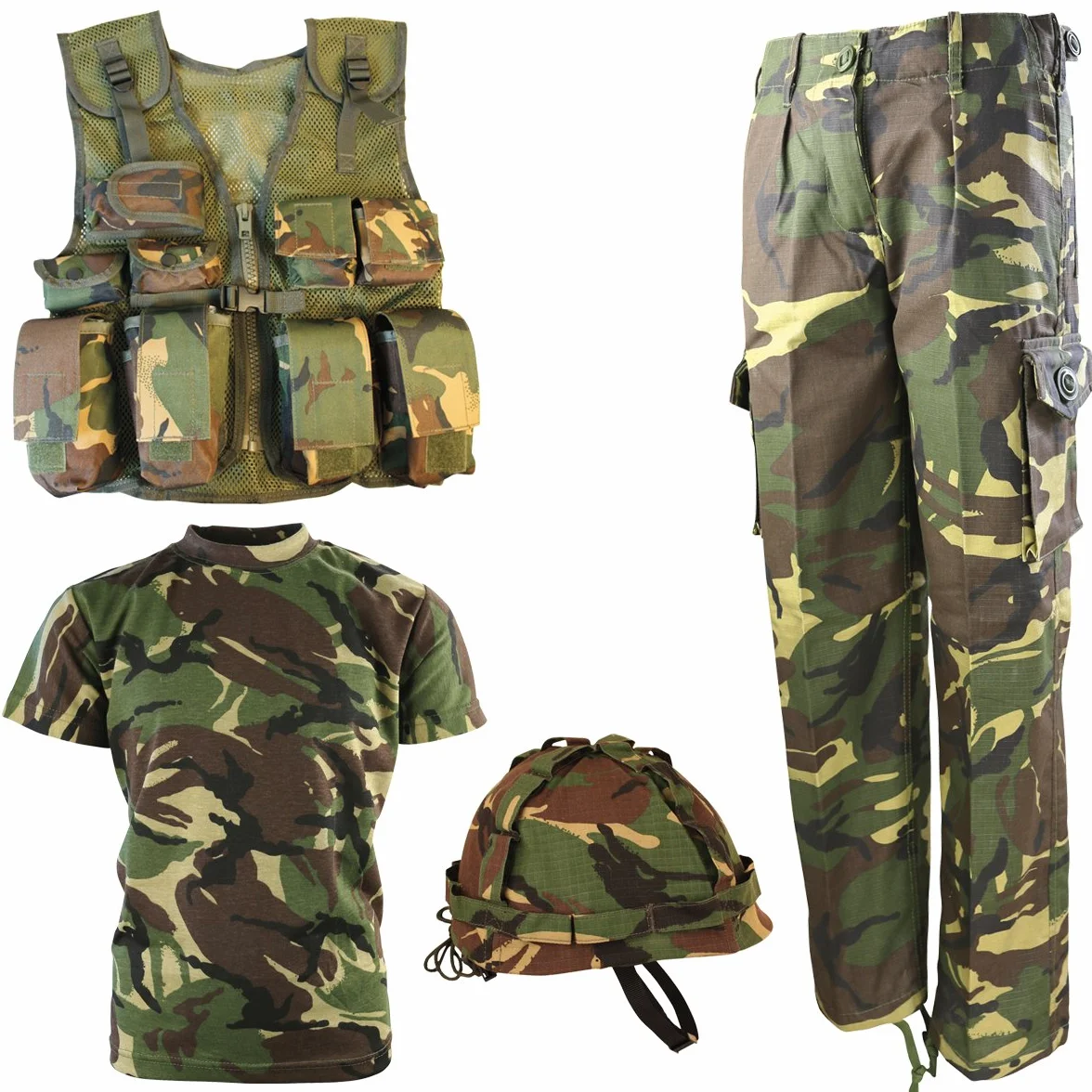 Kombat UK Unisex Kids Dpm No1 Army Combo Set (pack of 4)