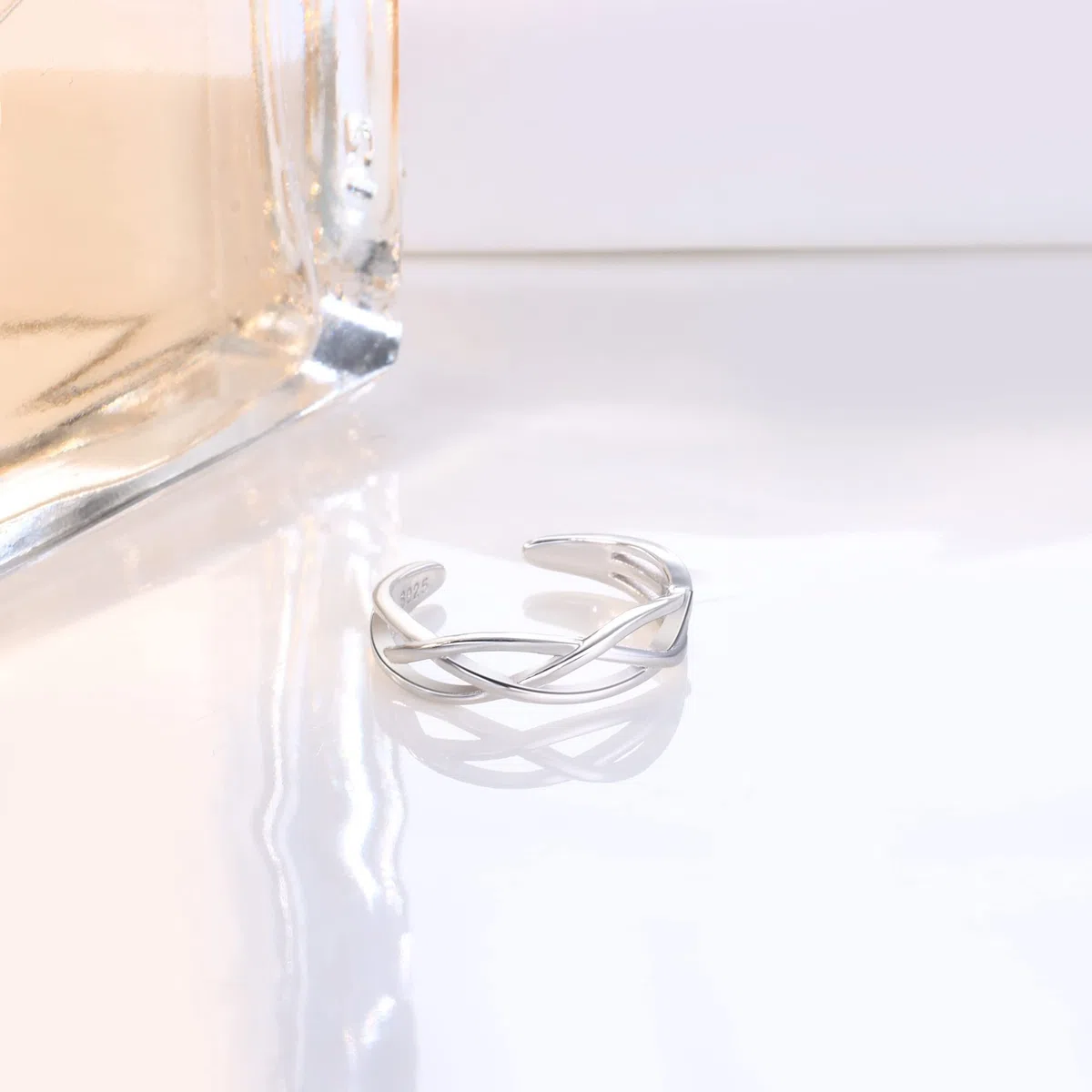 KRFY 925 Argento Anelli da Piede per Donna Avvolgere Regolabile Anello Polsino Aperto Ipoallergenico Turchese Nodo Celtico Vintage Band Anelli da Piede per Uomo Ragazze