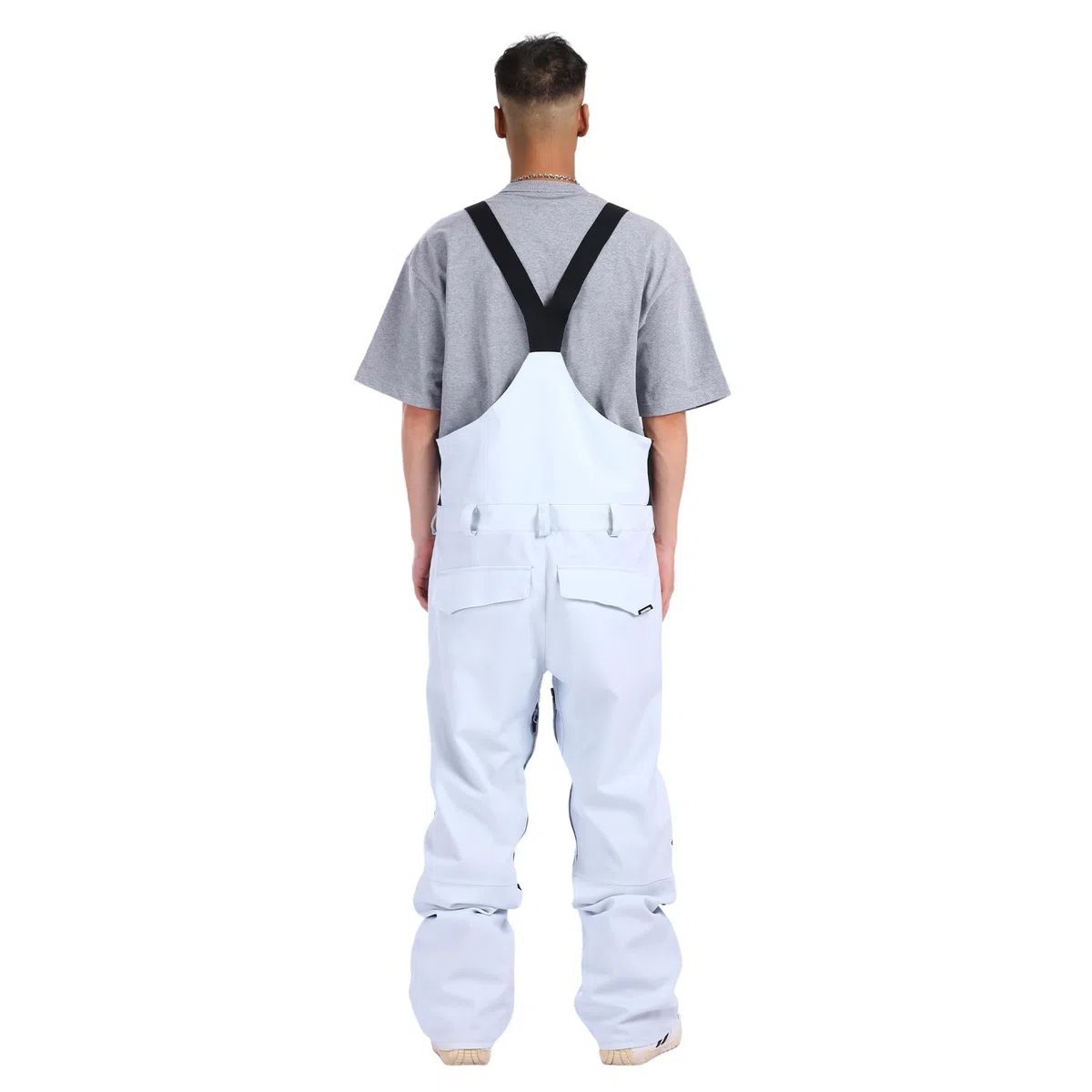 GSOU SNOW Uomo Salopette da Sci Bavaglino da Snowboard Pantaloni da Neve - Multi Tasche Leggeri Impermeabili Antivento Traspiranti Caldi