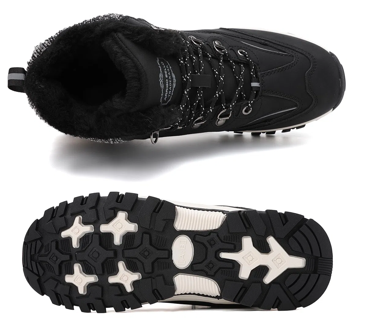 ARRIGO BELLO Donna Stivali da Neve Invernali Scarpe Allineato Pelliccia Caloroso Caviglia Piatto Stivaletti Sportive Boots Escursionismo 36-41