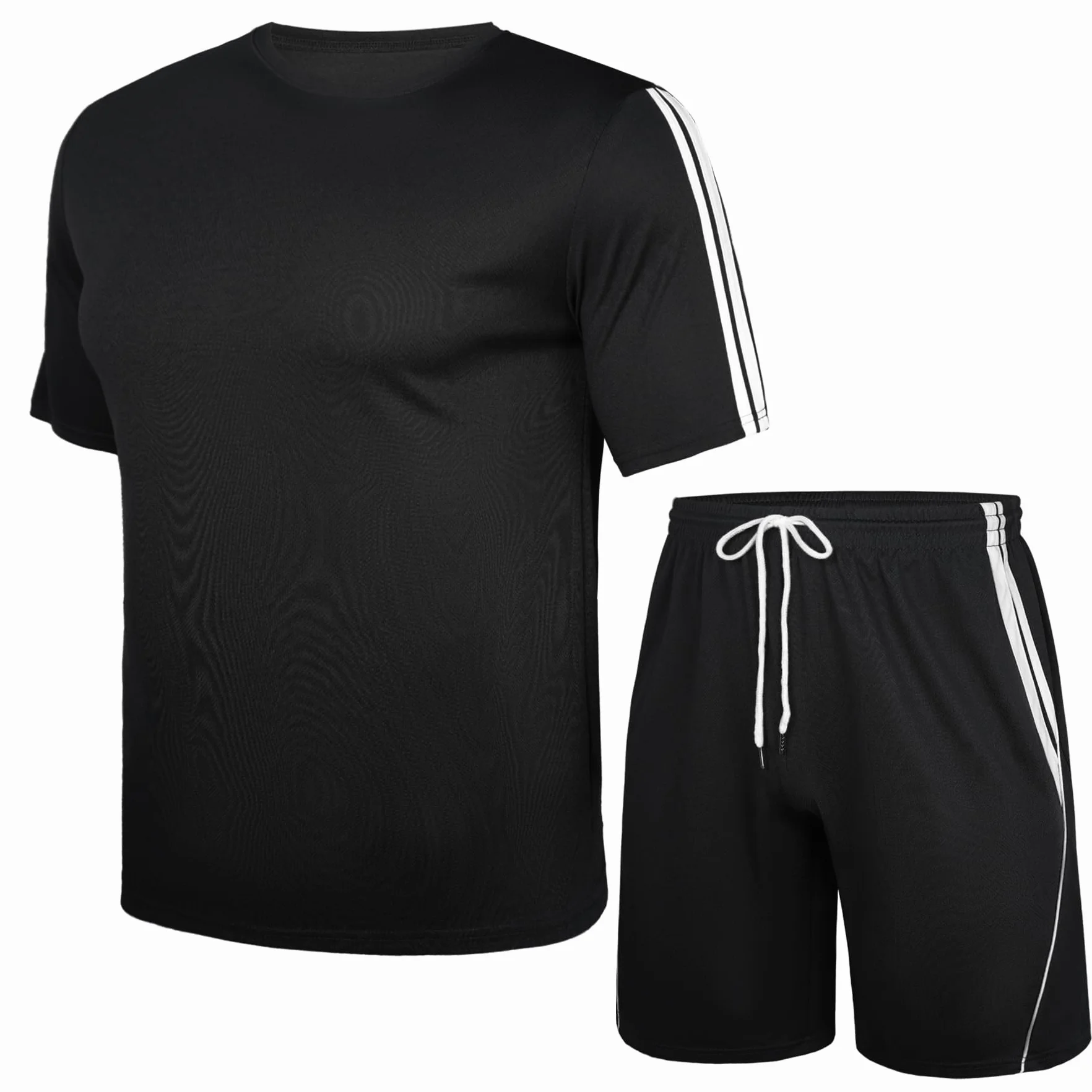 Nieery Tuta Uomo Completa Corto Tute da Ginnastica Sportiva Set Abbigliamento Sportivo Comodo e Traspirante per Jogging Calcio Allenamento di Basket e Abbigliamento Casual Quotidiano