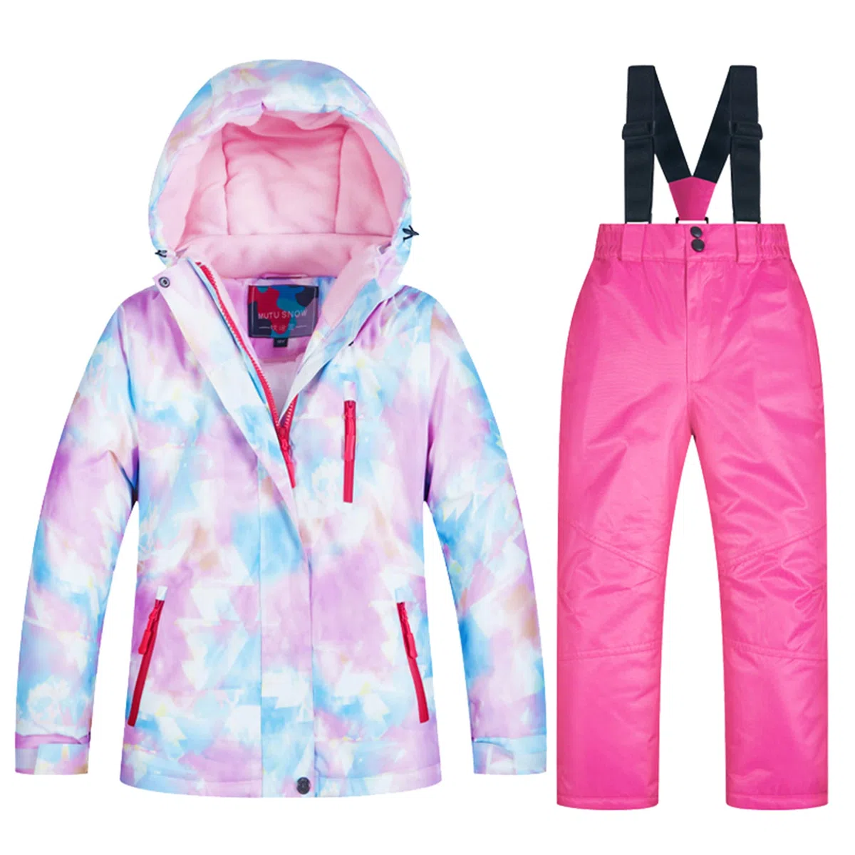 Tuta de Neve Inverno Bambini Tuta de Sci 2 Pezzi Giacca + Pantaloni Abbigliamento da Sci Ragazzi e Ragazze Impermeabile