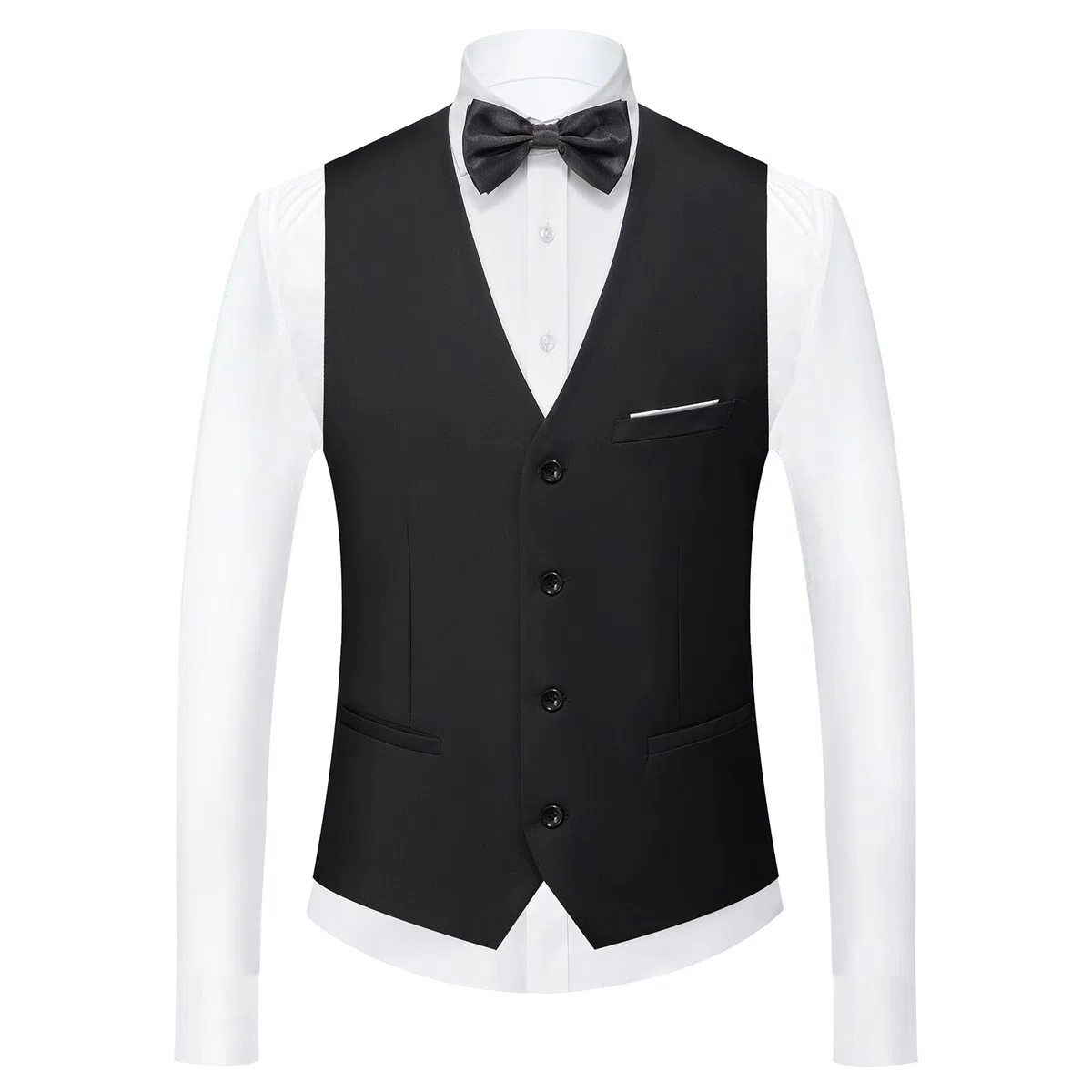 KUDORO Abito da Uomo 3 Pezzi Slim Fit Abiti da Sposa Abito Elegante Cerimonia Abito da Smoking Blazer Gilet Pantaloni