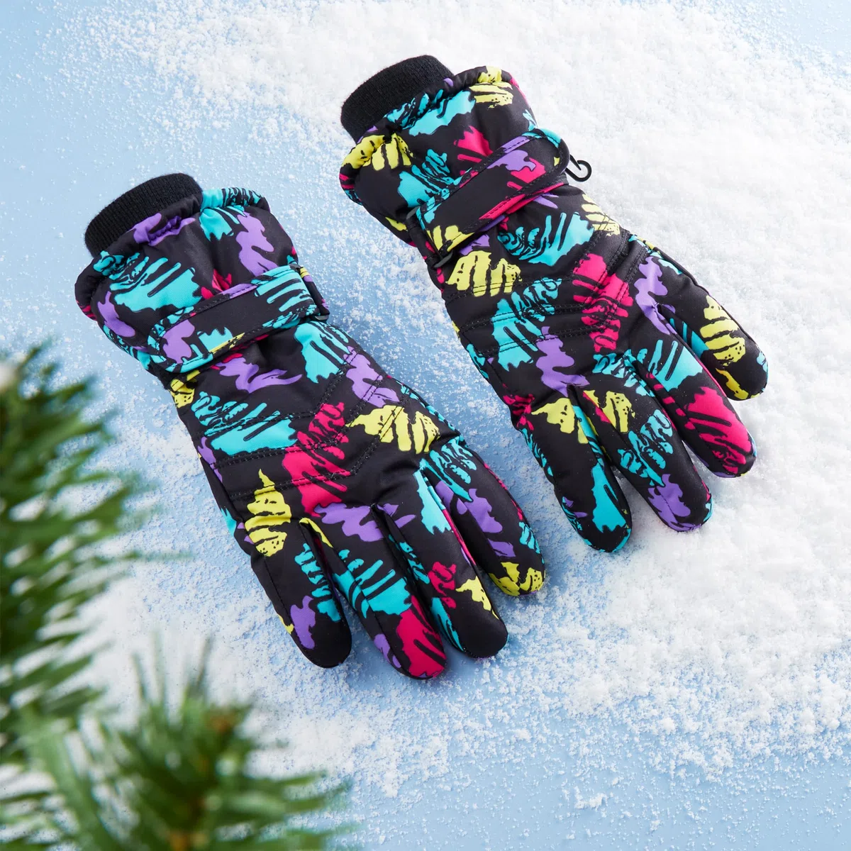 CityComfort Guanti da Sci per Bambine e Ragazze - Guanti Invernali Termici Impermeabili con Touch Screen per Neve Guanti Snowboard Freddo 6-15 Anni