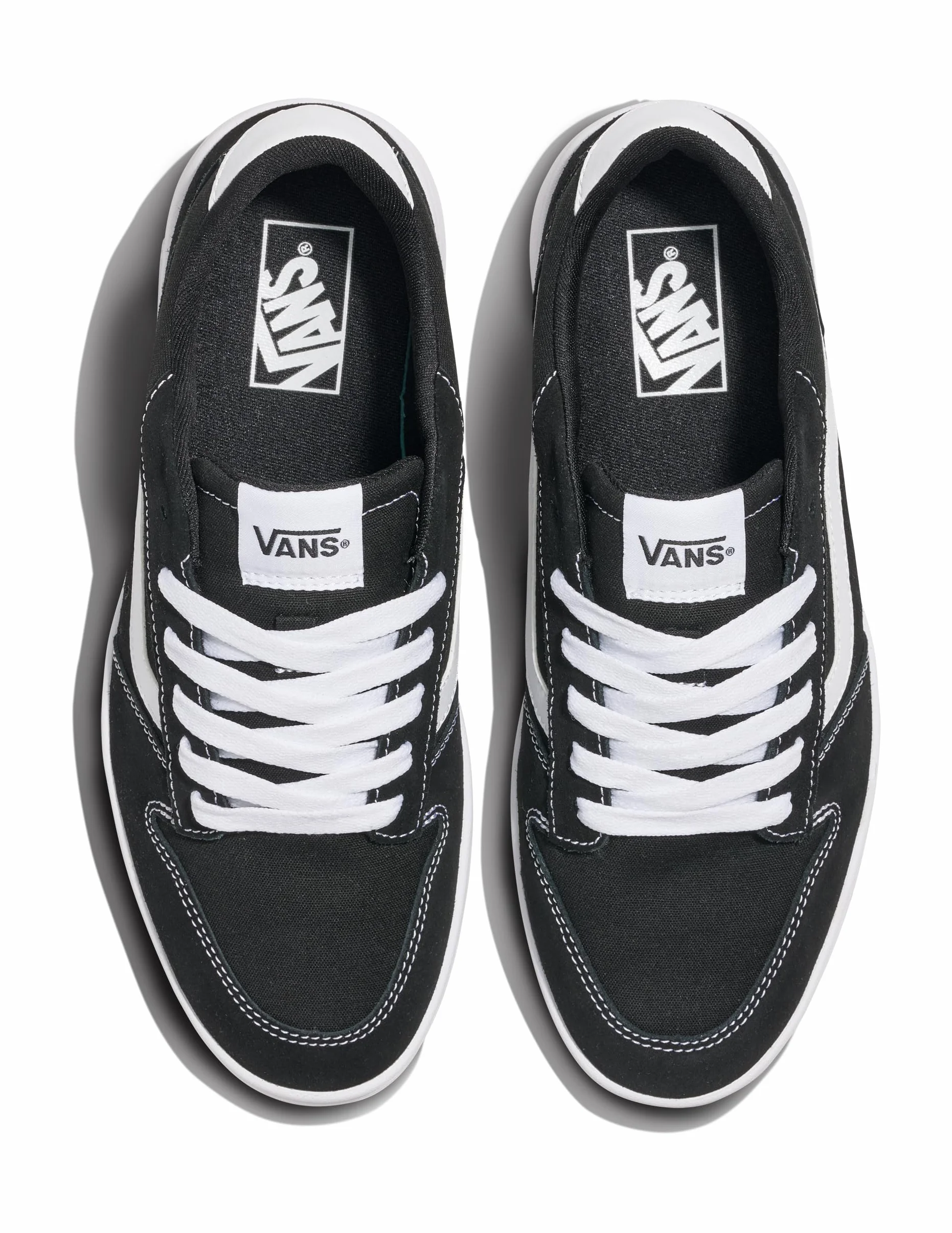 Vans Uomo Scarpe da Ginnastica in Pelle Scamosciata Ryland, White/Black