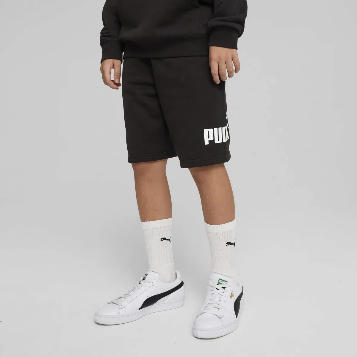 PUMA - Ess No. 1 Logo Shorts TR B, Pantaloncini Lavorati a Maglia Bambini e Ragazzi