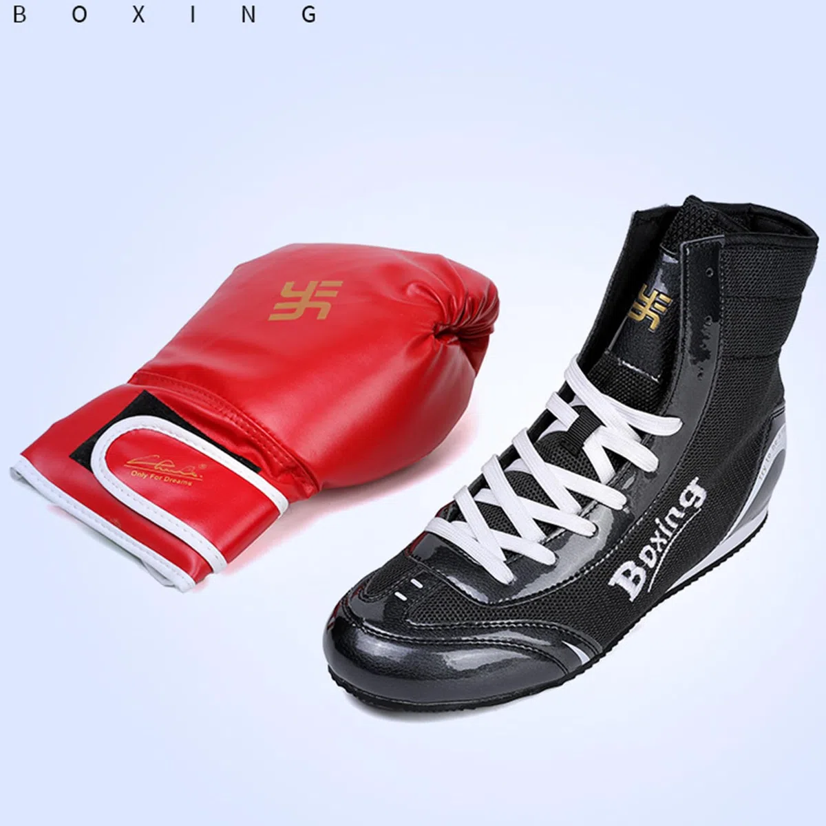 Scarpe Boxe Uomo, Pugilato Scarpe da Wrestling Professionali per Sollevamento Pesi, Bodybuilding Palestra e Stivali da Allenamento Sportivo