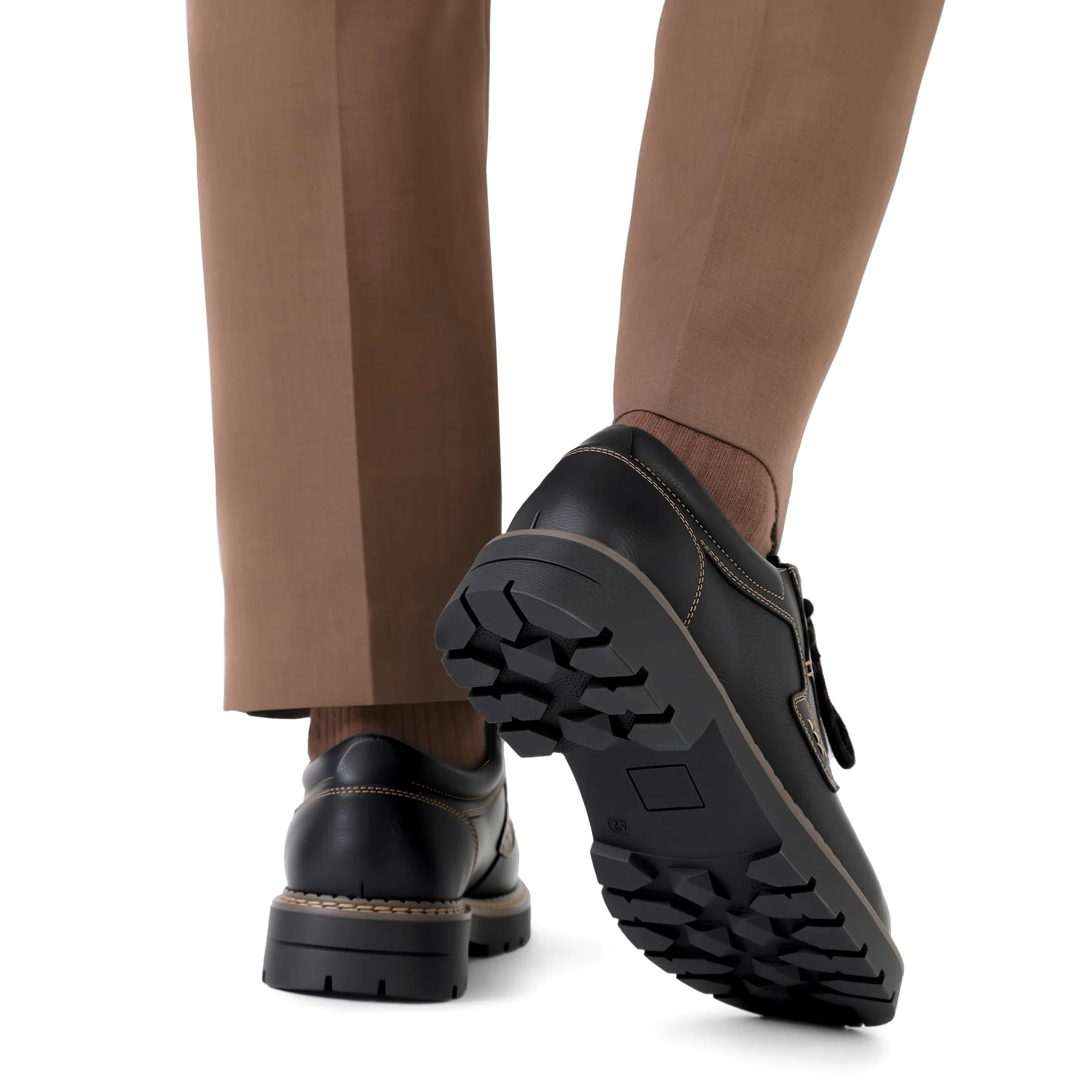 Bruno Marc Scarpe Oxford Eleganti con Lacci Uomo - Ideali per Ufficio, Cerimonia e Abiti Formali, Suola Spessa e Comfort