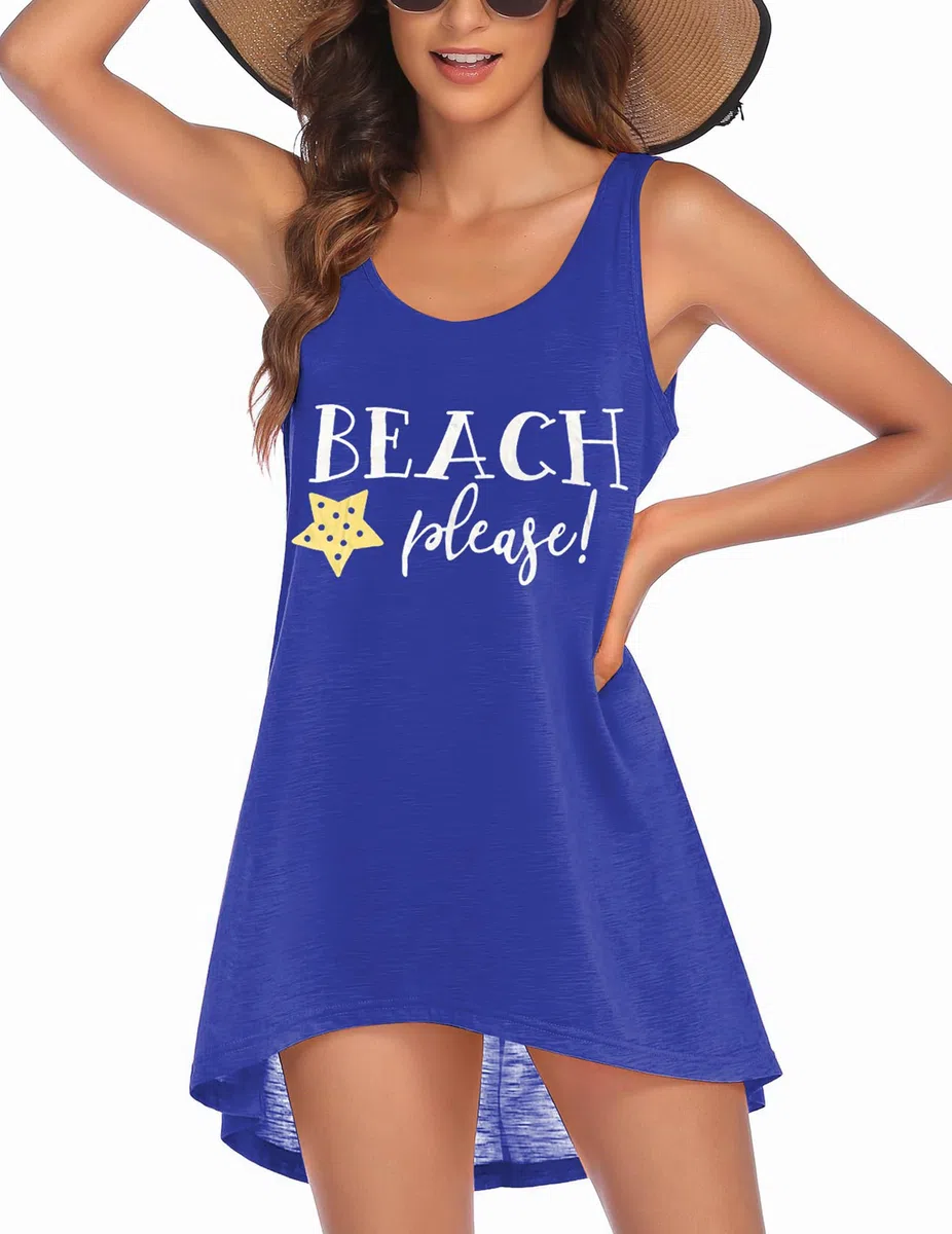 Ekouaer Bikini Copricostume da Donna Estivo Costumi da Bagno Copricostume da Spiaggia Senza Maniche Abito da Spiaggia Poncho da Spiaggia Vacanze al Mare