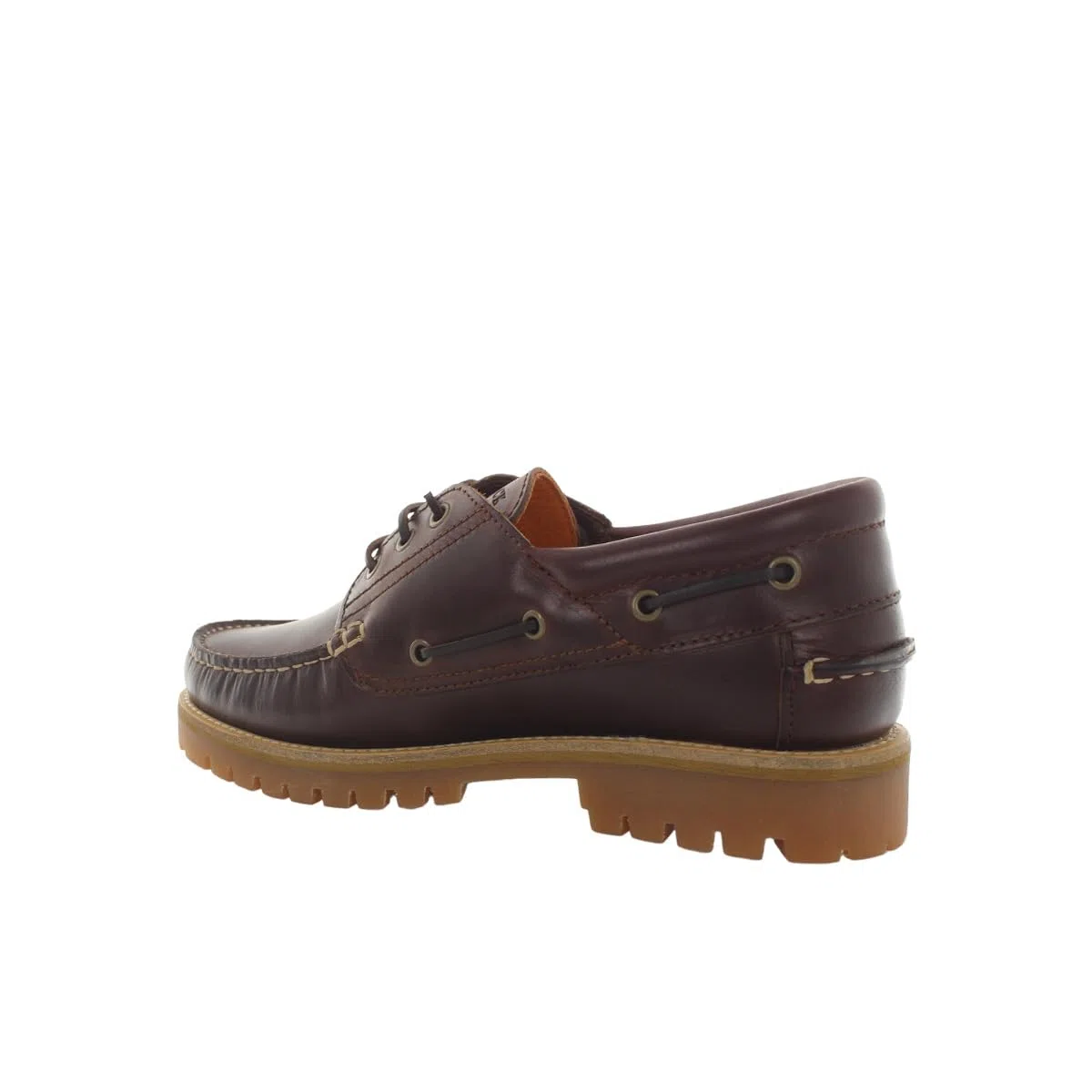Lumberjack SMF3314-001 Mocassino Barca Stringato Pelle Brunello