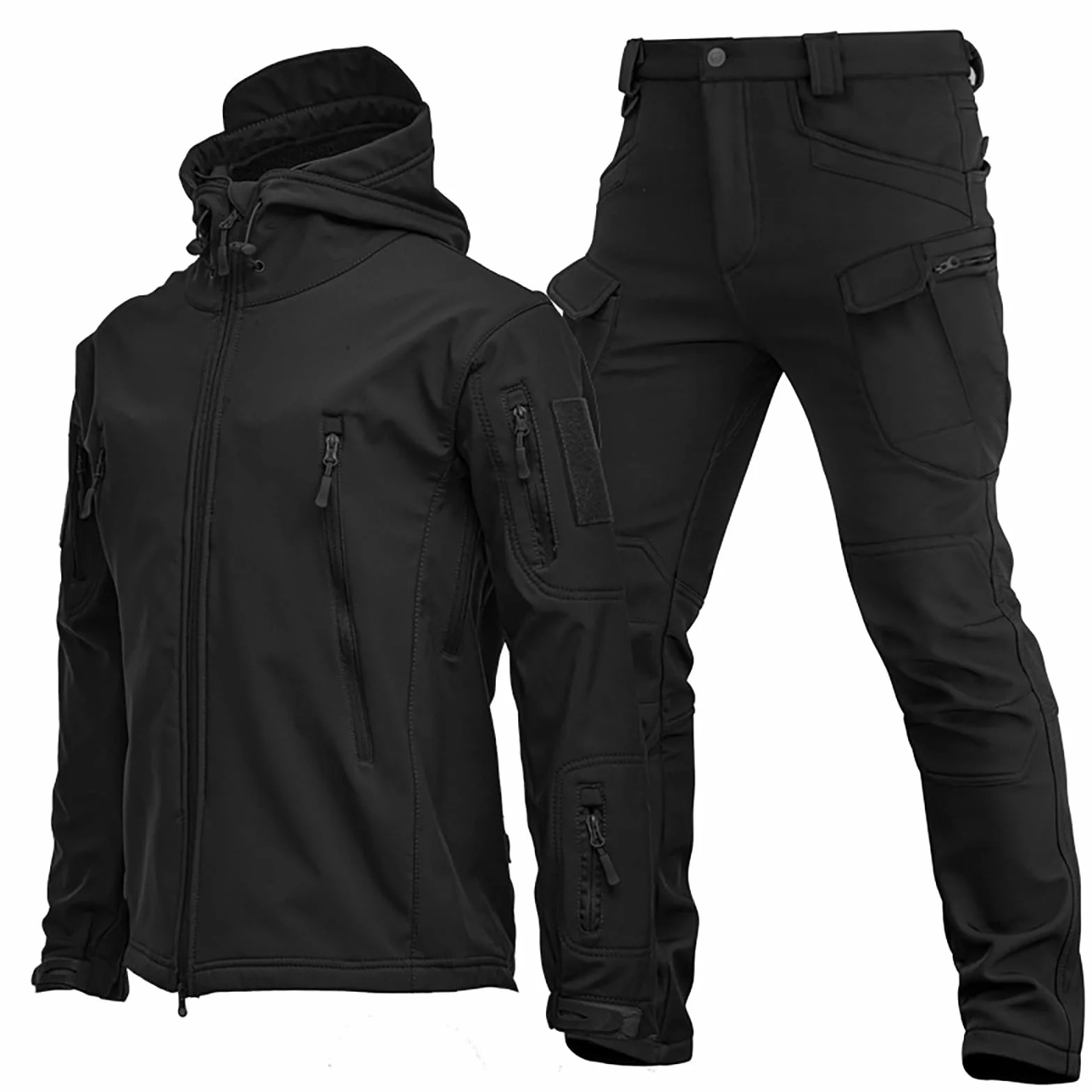 Tuta da sci da uomo, set da 2 pezzi, per attività all'aria aperta, tuta da sci invernale, 2 pezzi, per snowboard, abbigliamento caldo, giacca e pantaloni termici, antivento