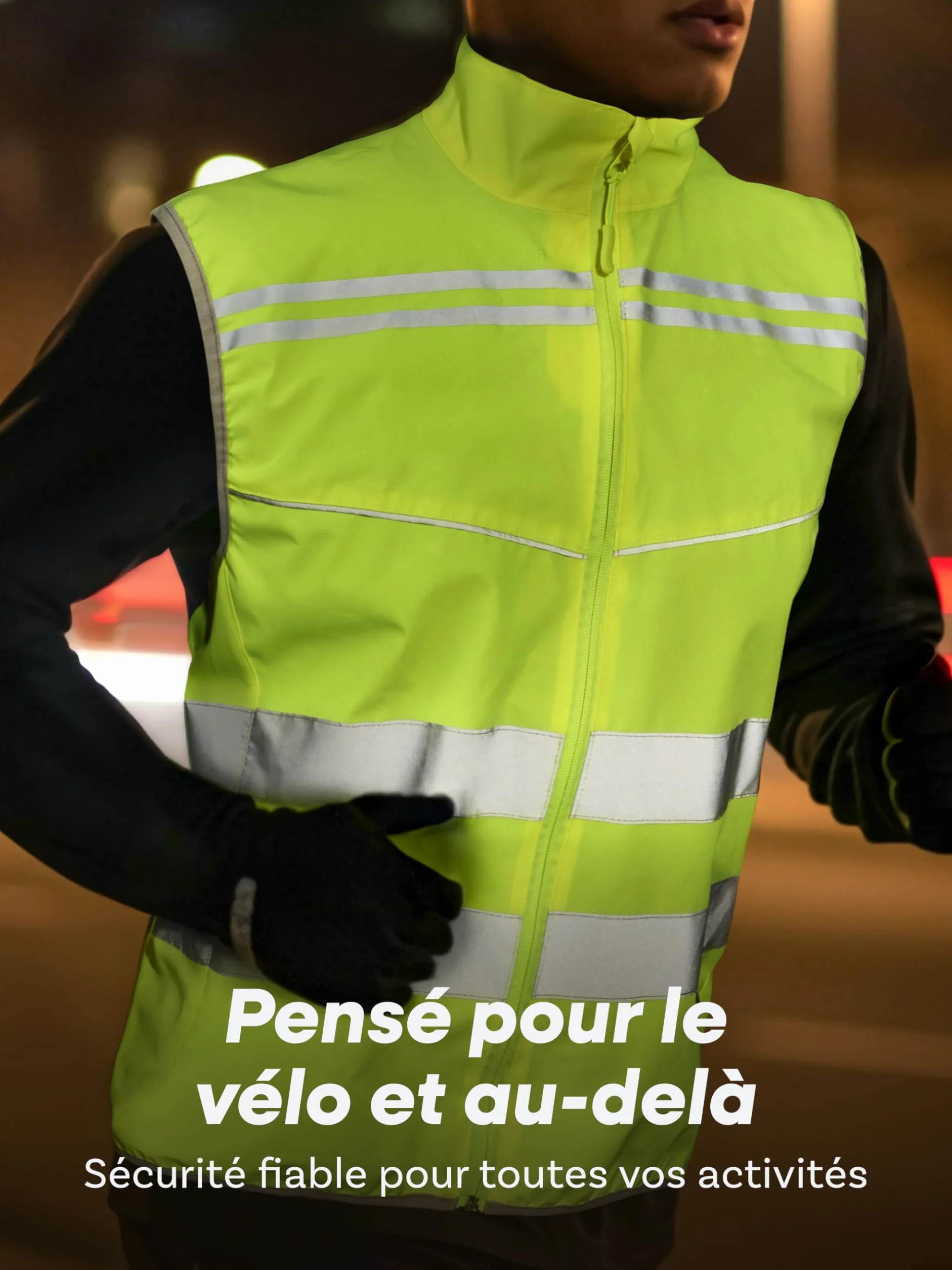Prowiste Gilet Catarifrangente Ciclismo Uomo e Donna - Alta Visibilità in Giallo Neon & Strisce Riflettenti – Traspirante (Mesh) – Con Tasca Posteriore