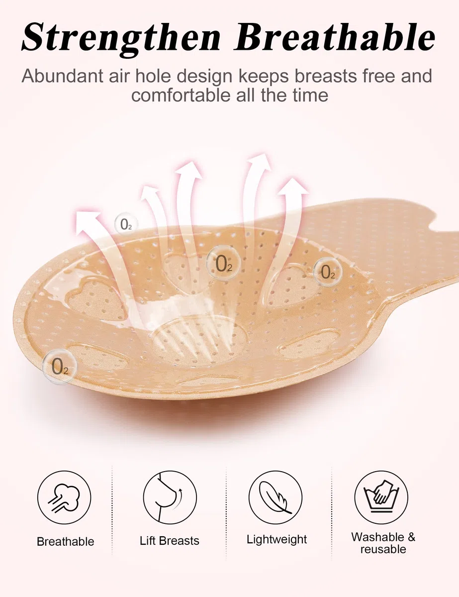 MELLIEX Reggiseno Adesivo Push-up Reggiseno Autoadesivo Senza Spalline Senza Schienale