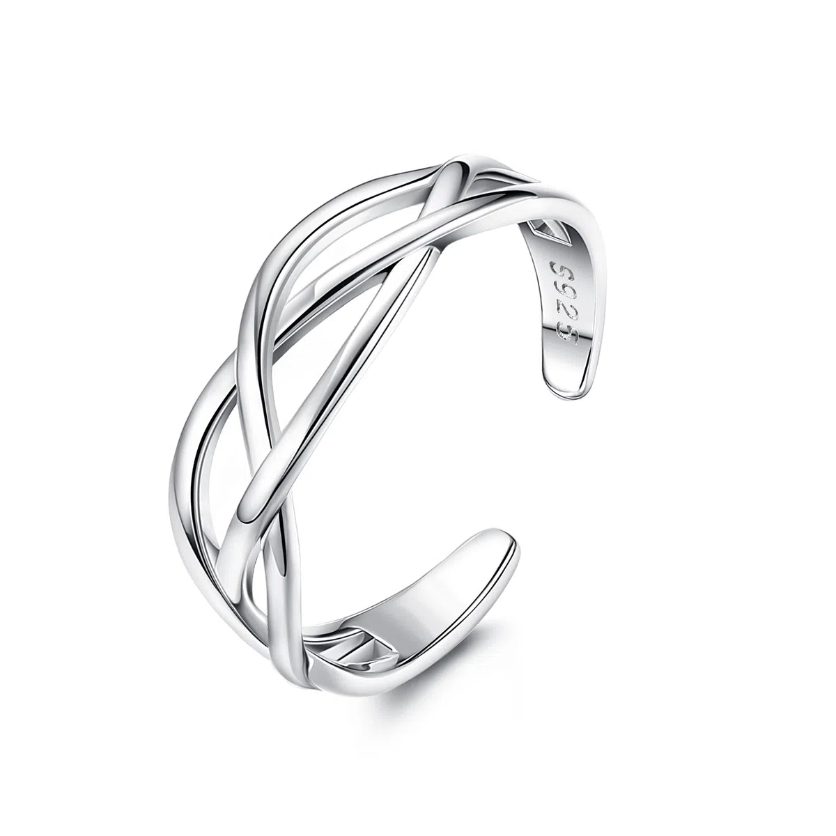 KRFY 925 Argento Anelli da Piede per Donna Avvolgere Regolabile Anello Polsino Aperto Ipoallergenico Turchese Nodo Celtico Vintage Band Anelli da Piede per Uomo Ragazze