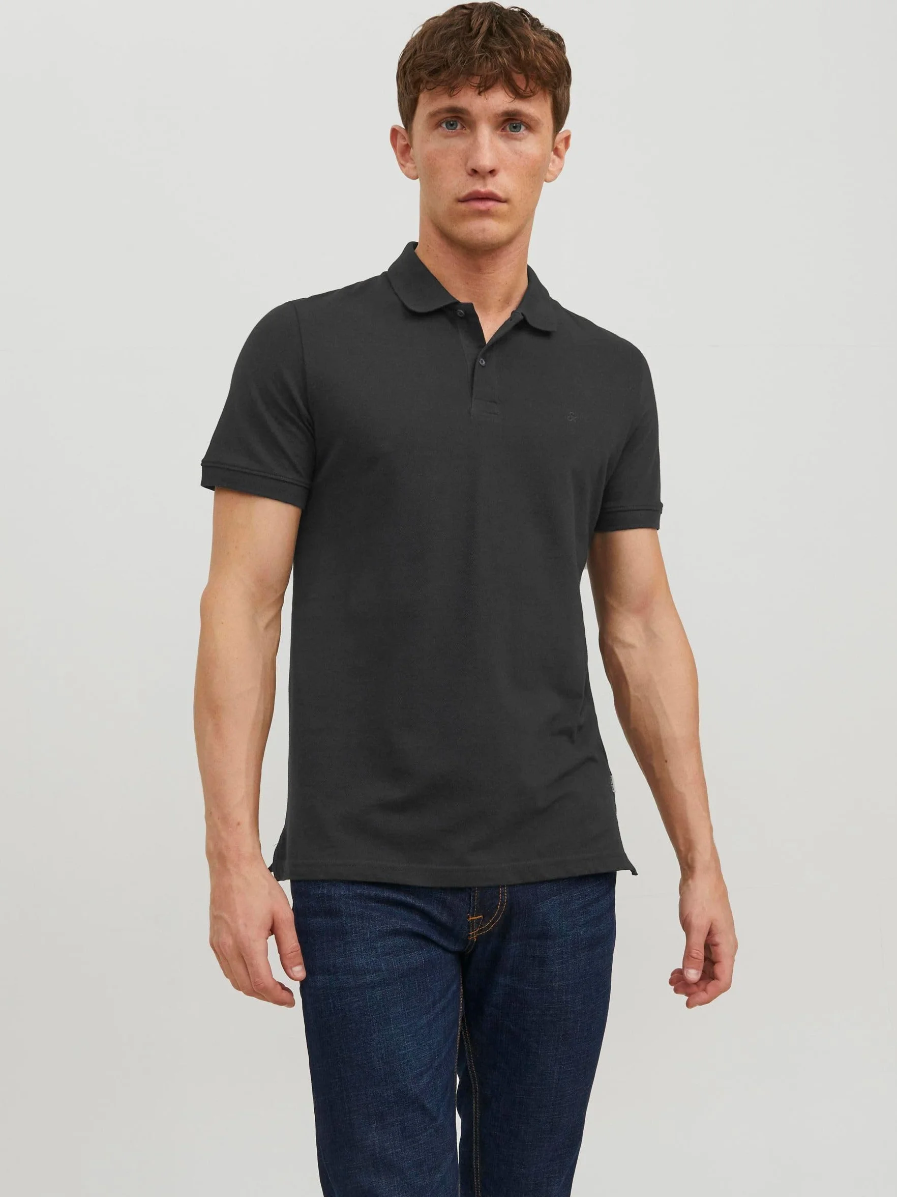 JACK & JONES Premium Polo Plain Shirt Collar Polo