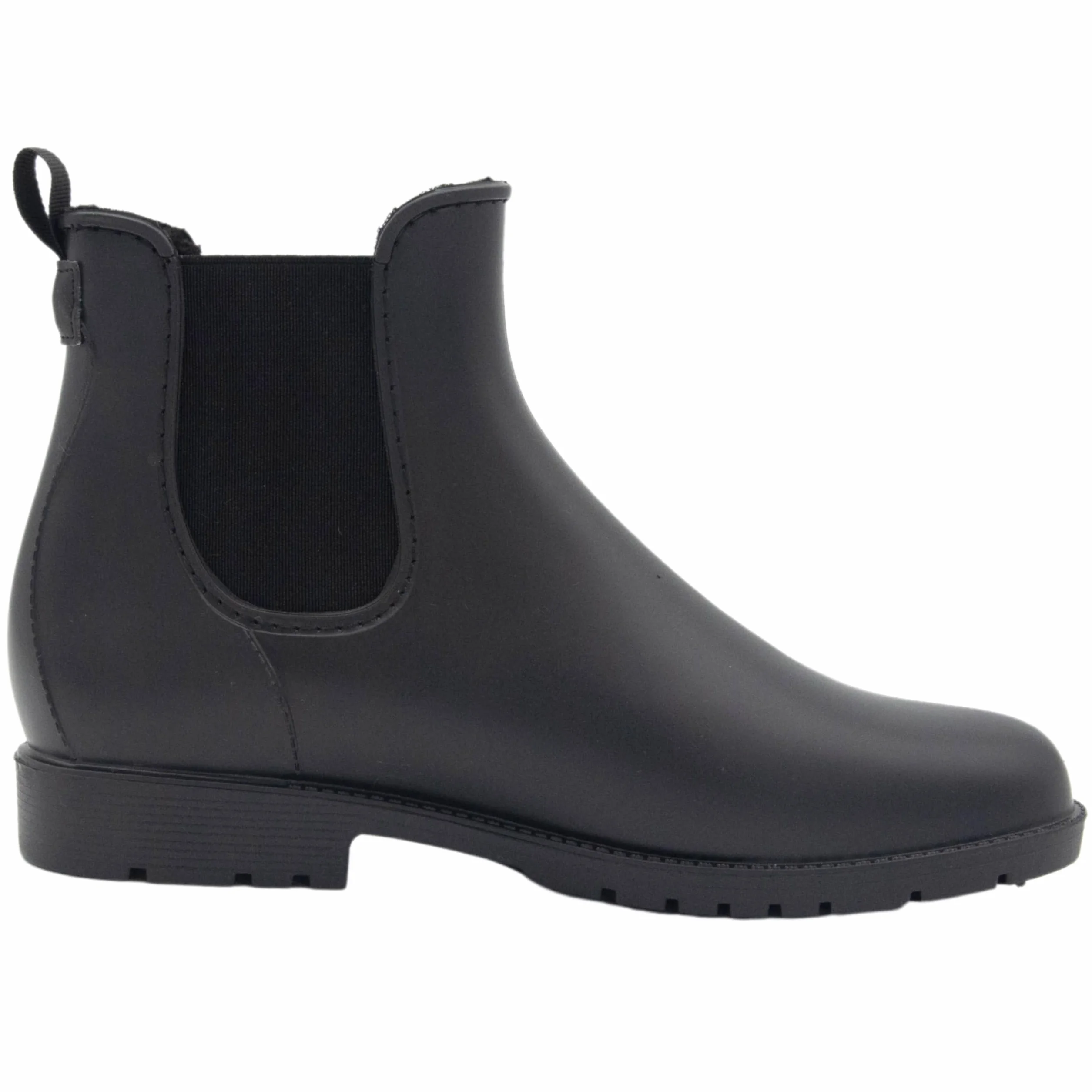 PFIFF Stivaletti Jodhpur in PVC con fodera interna, stivali invernali foderati, neri, per bambini e donne, 29-42